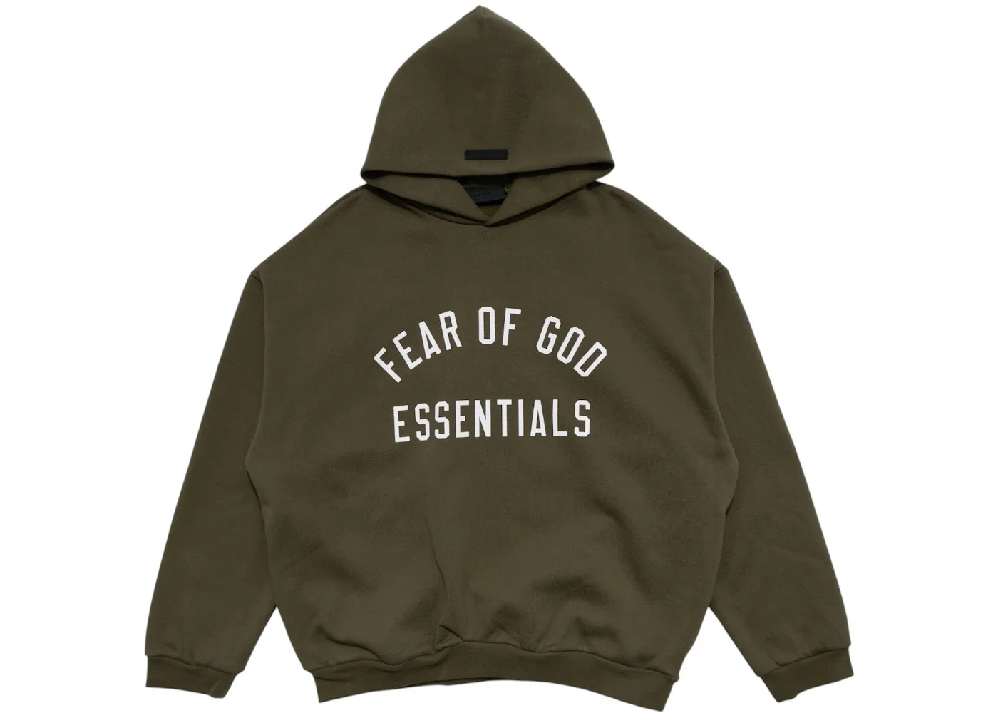 Fear of God Essentials Fleece Hoodie Military - 1