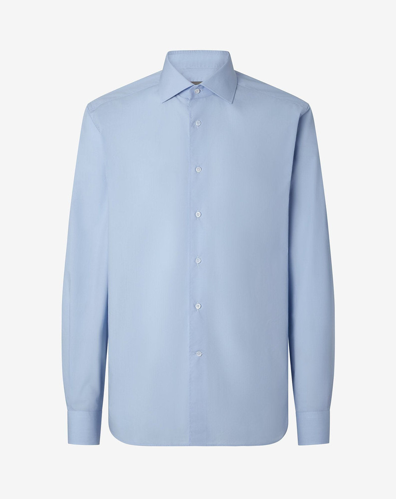 Light blue cotton poplin shirt 1