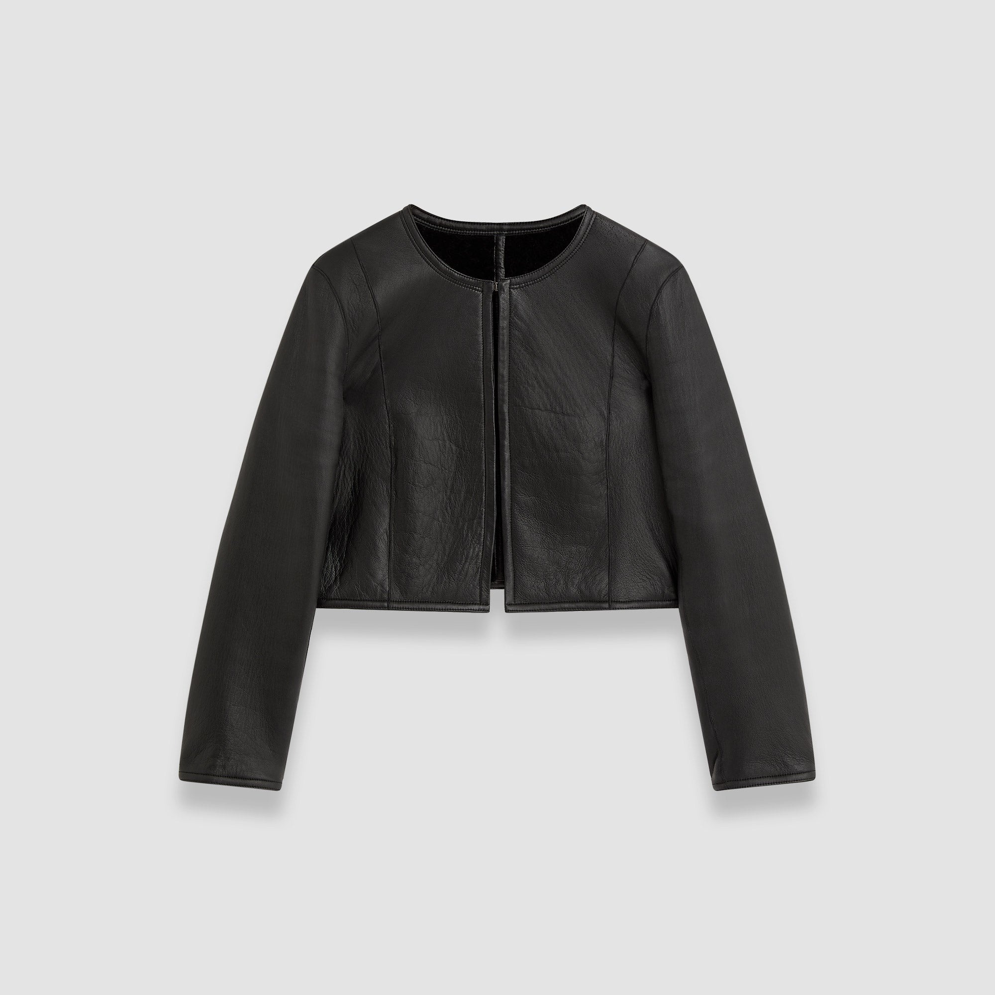 Reversible Embossed Shearling Maurice Jacket - 6
