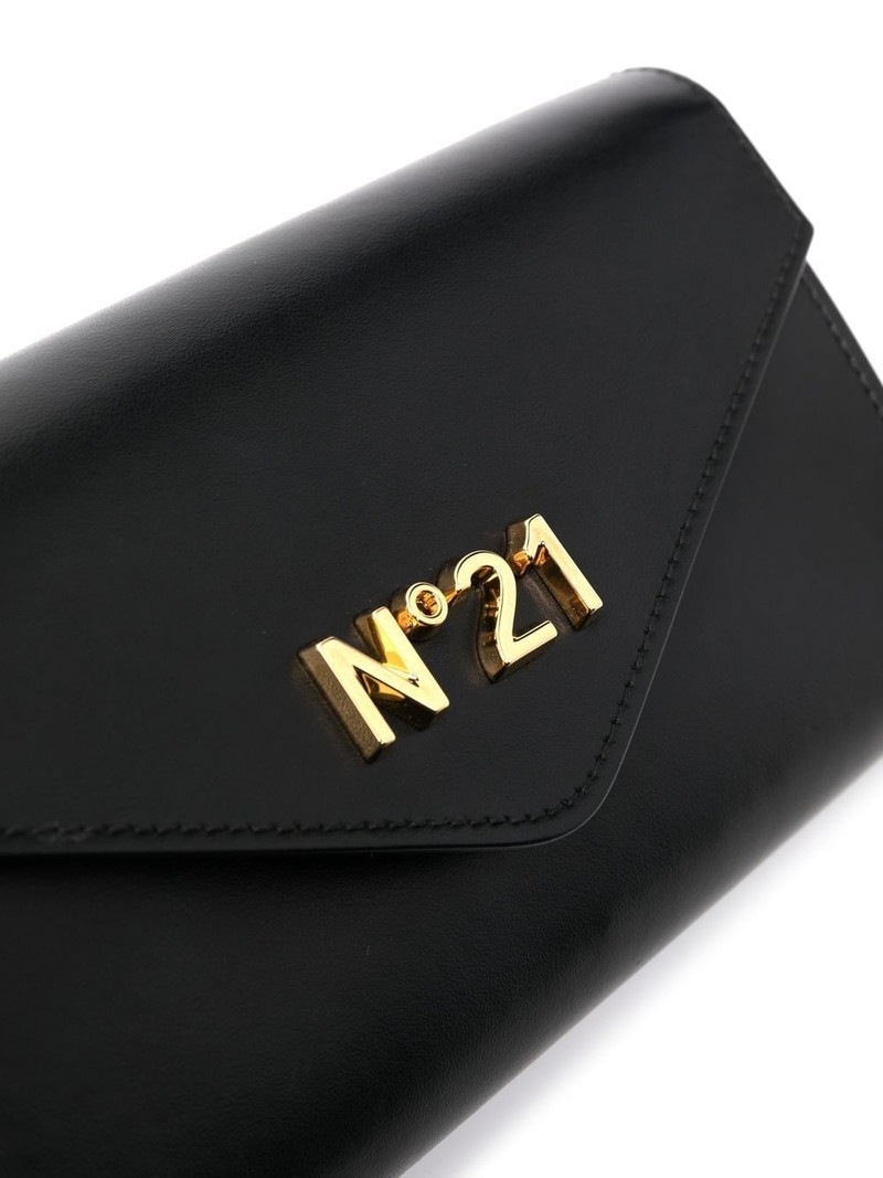 logo-plaque leather bag 4