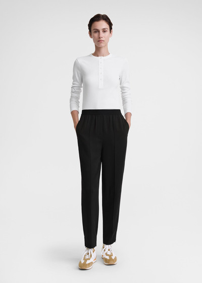 Totême Elastic-waist lounge trousers black outlook