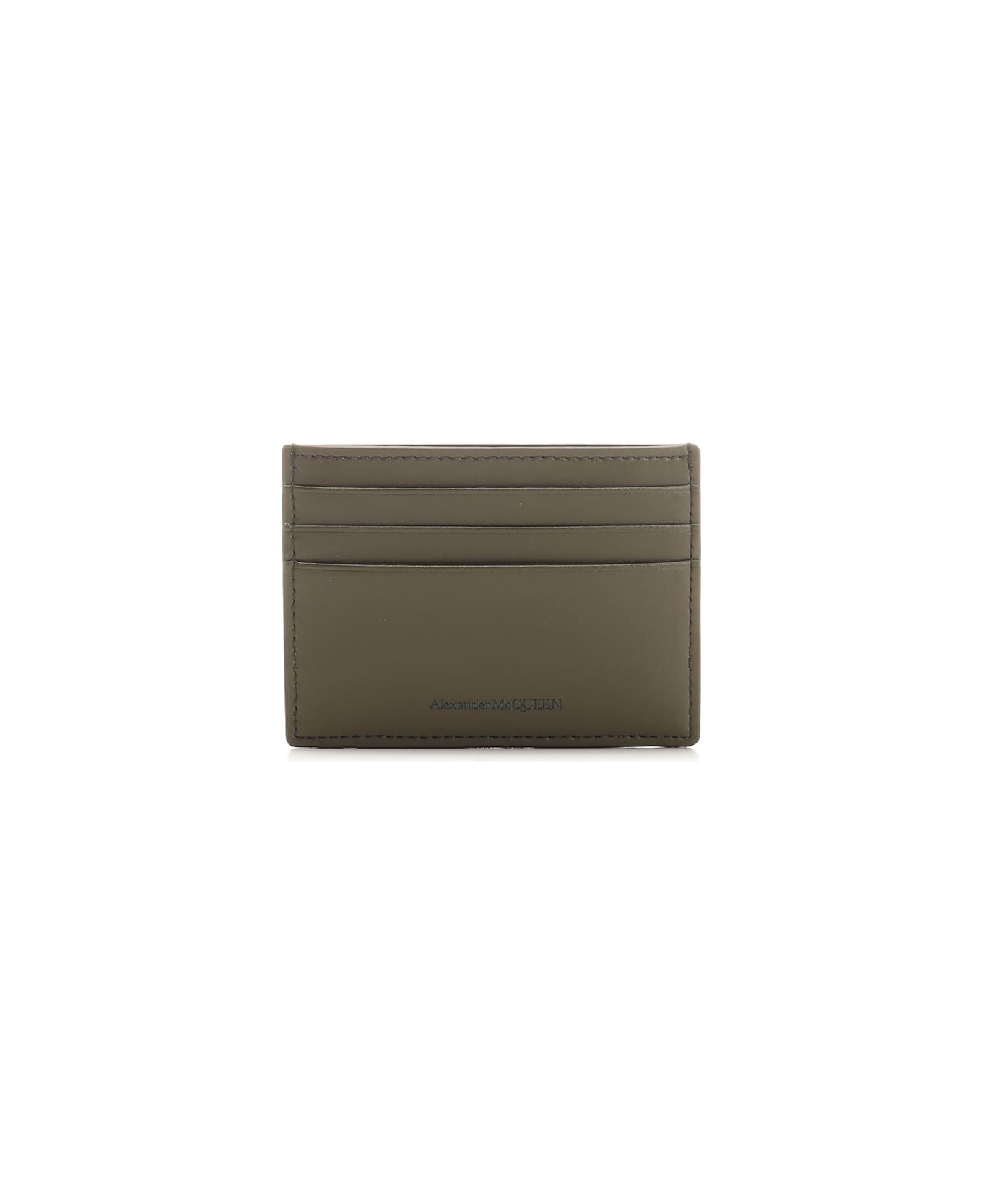 Green Leather Card Case - 3