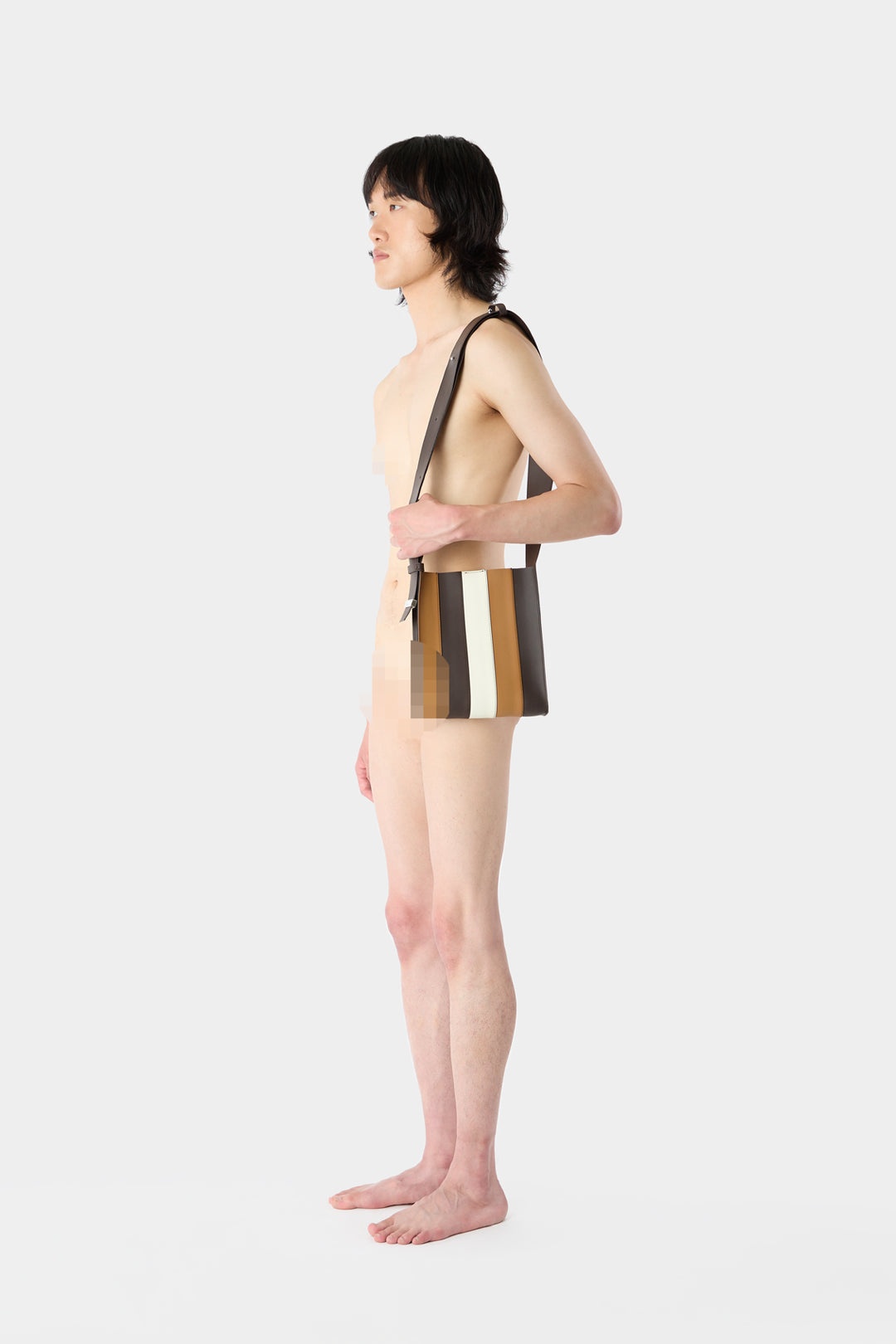 GOMMA7 BAG / brown earth & white - 3