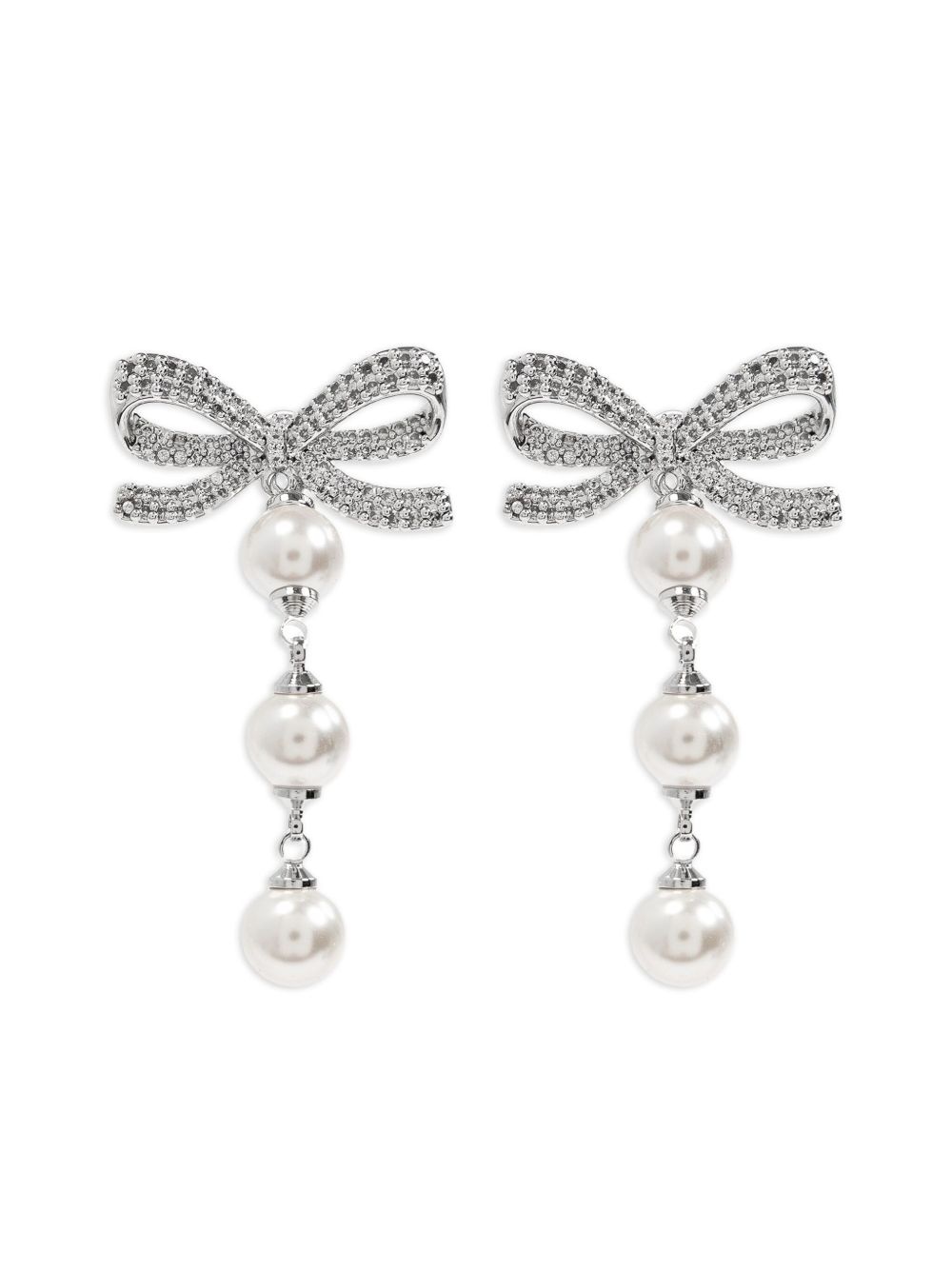Bow tiered earrings - 1