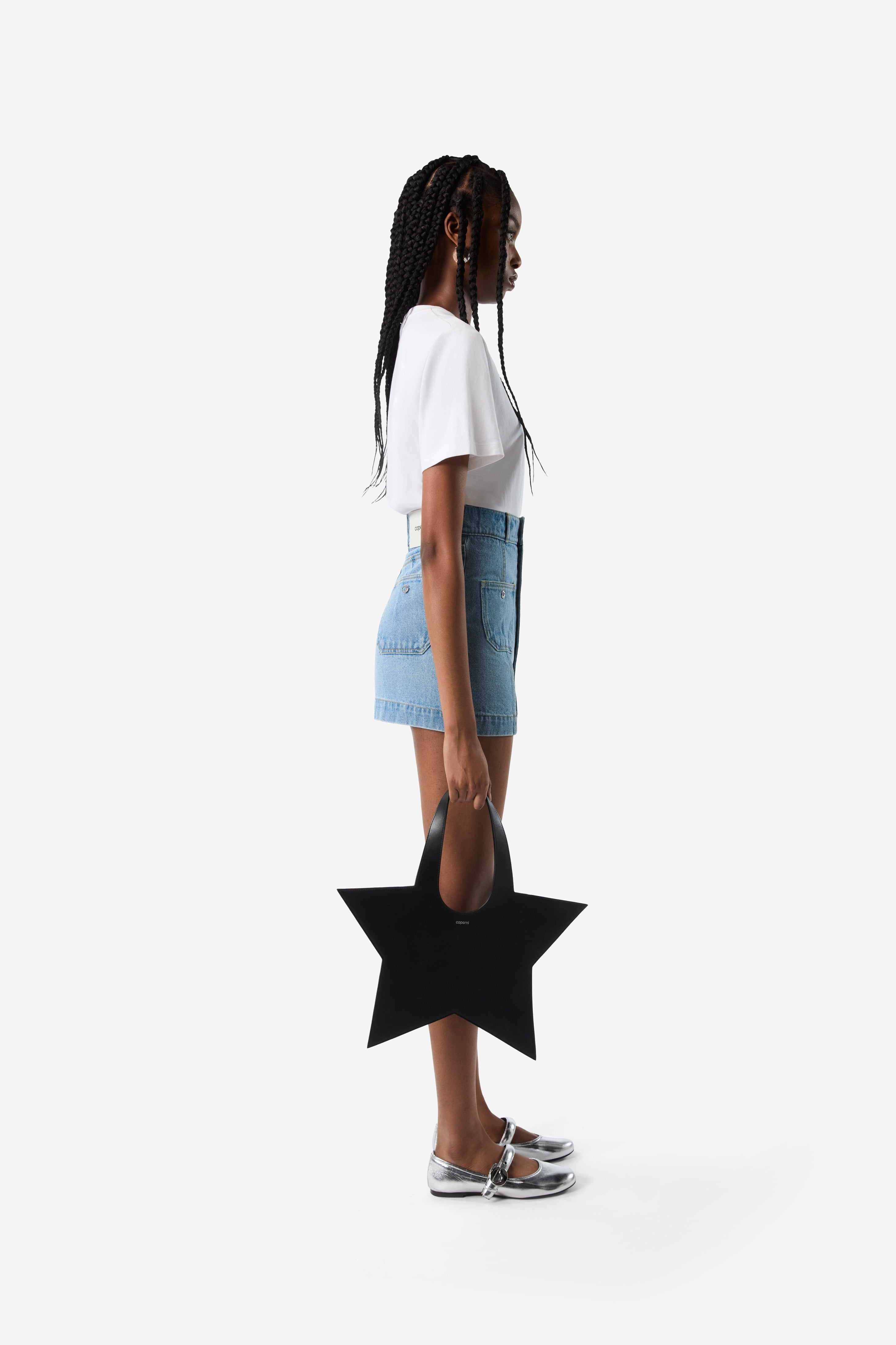 Four Pocket Denim Mini Skirt - 3