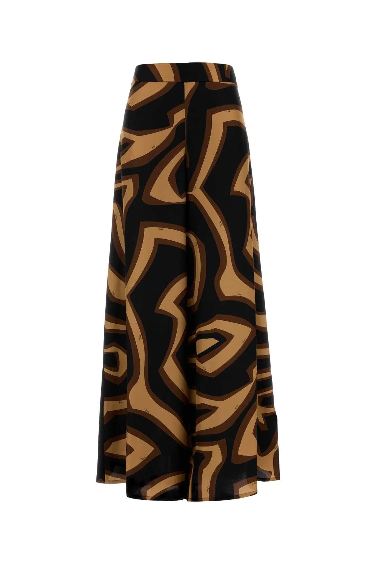 Emilio Pucci Women Printed Silk Wide-Leg Pant - 1