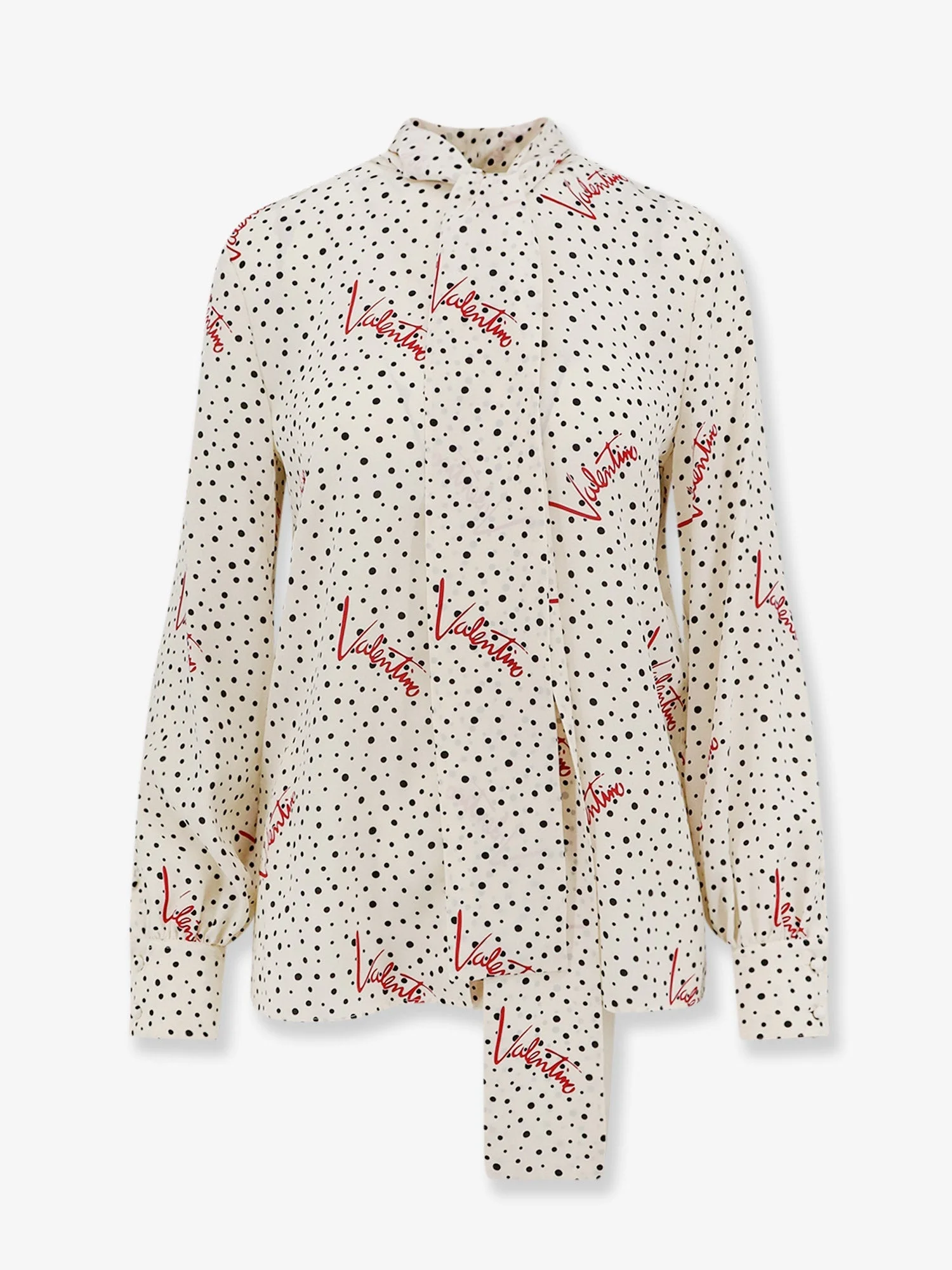 Valentino Bollicine Plusdepois Crepe De Chine Shirt - 1