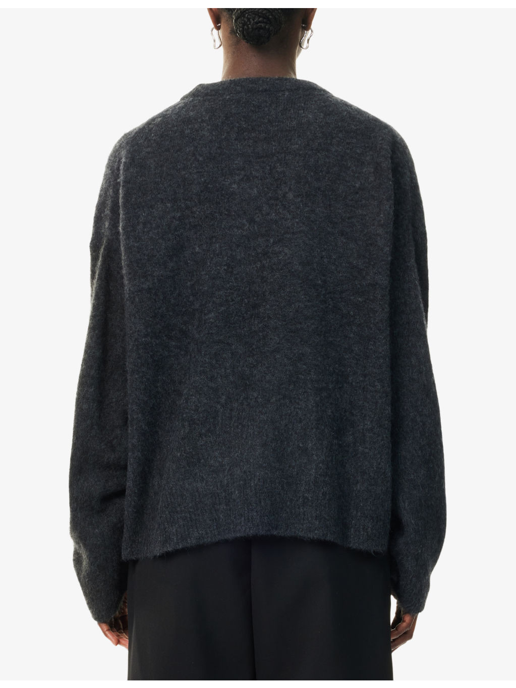 Graphic-Print Long-Sleeve Alpaca-Wool Blend Jumper - 4