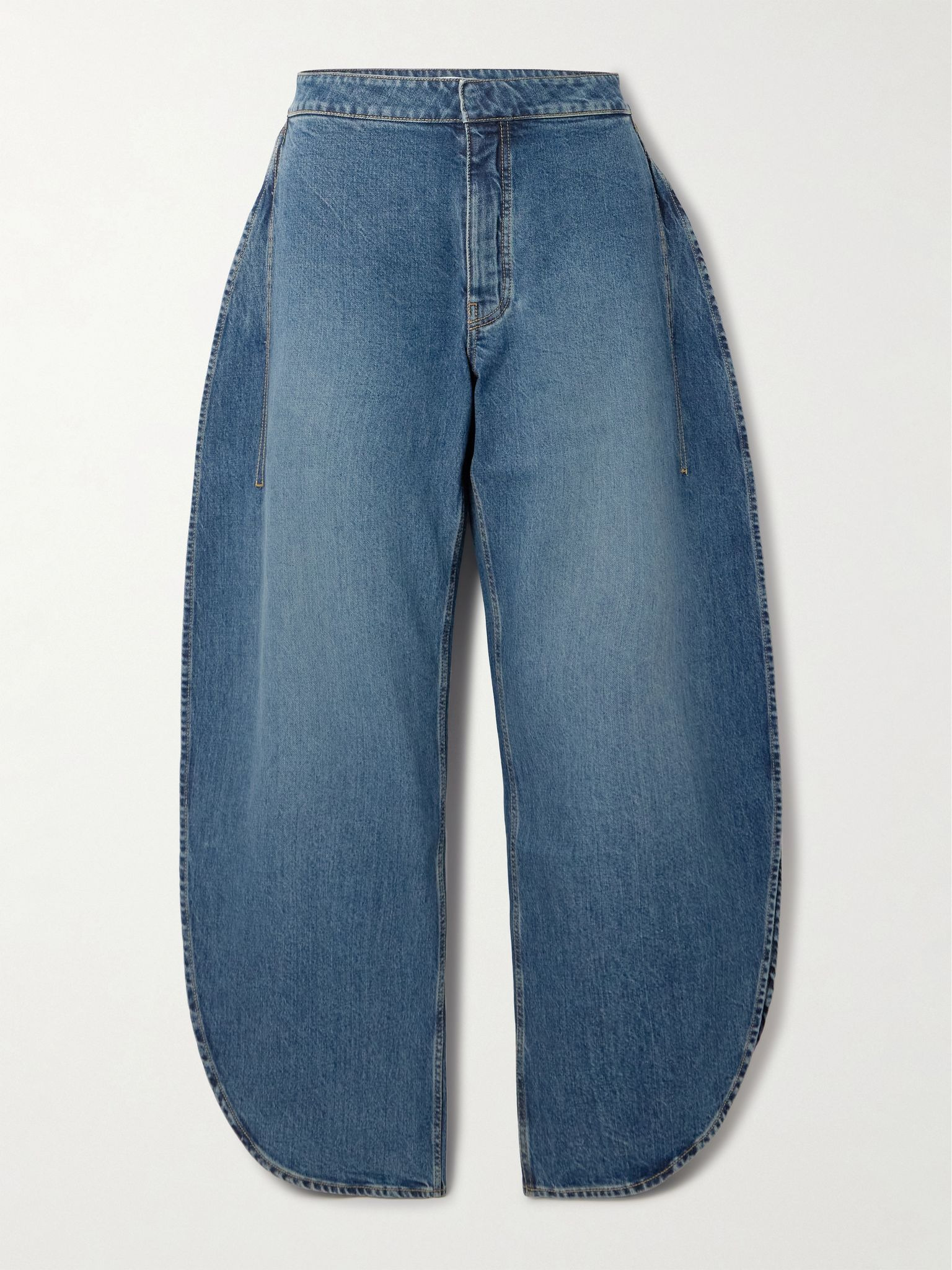 High-rise barrel-leg jeans Blue - 1