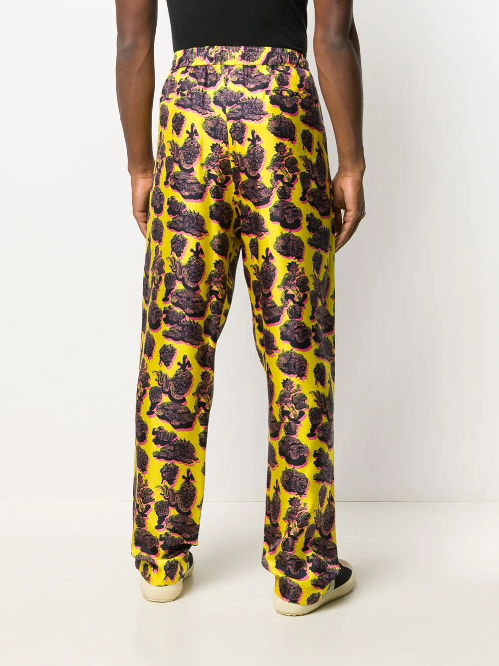 graphic print trousers - 5