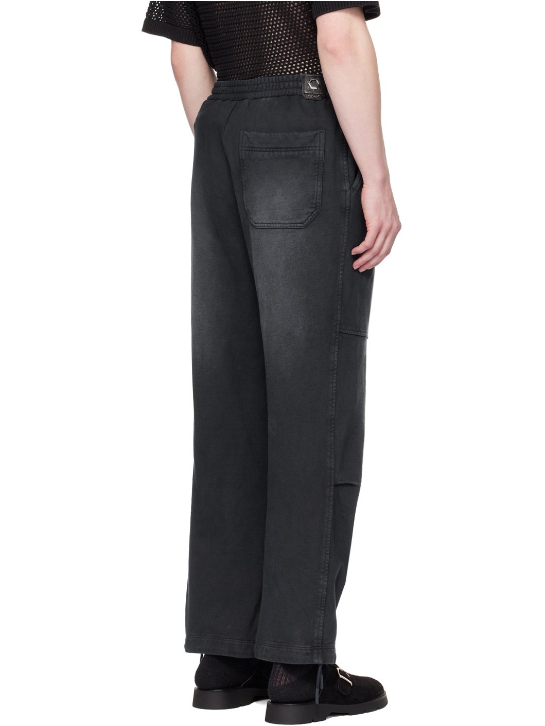 Navy Wide Sweatpants - 3