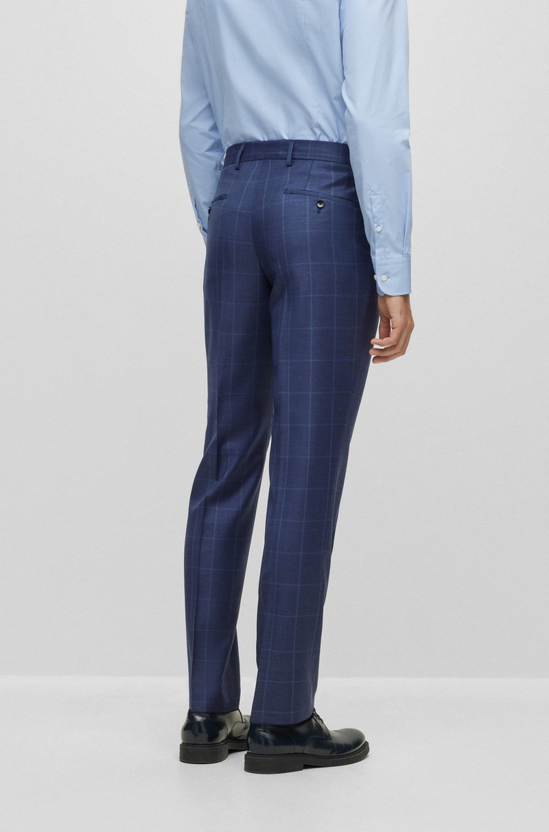 SLIM-FIT TWO-PIECE SUIT IN CHECKED VIRGIN WOOL 8