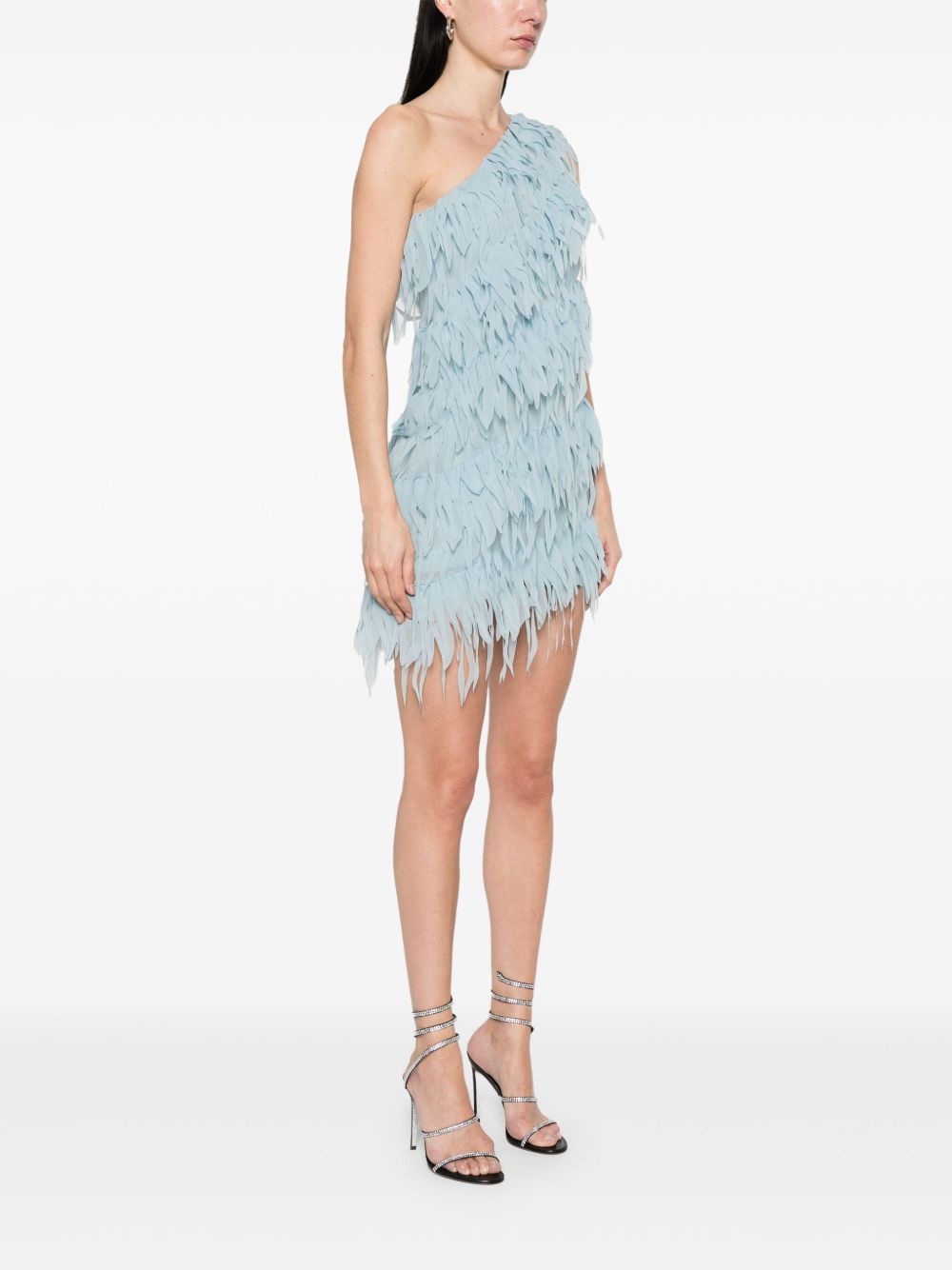 fringed mini dress - 3
