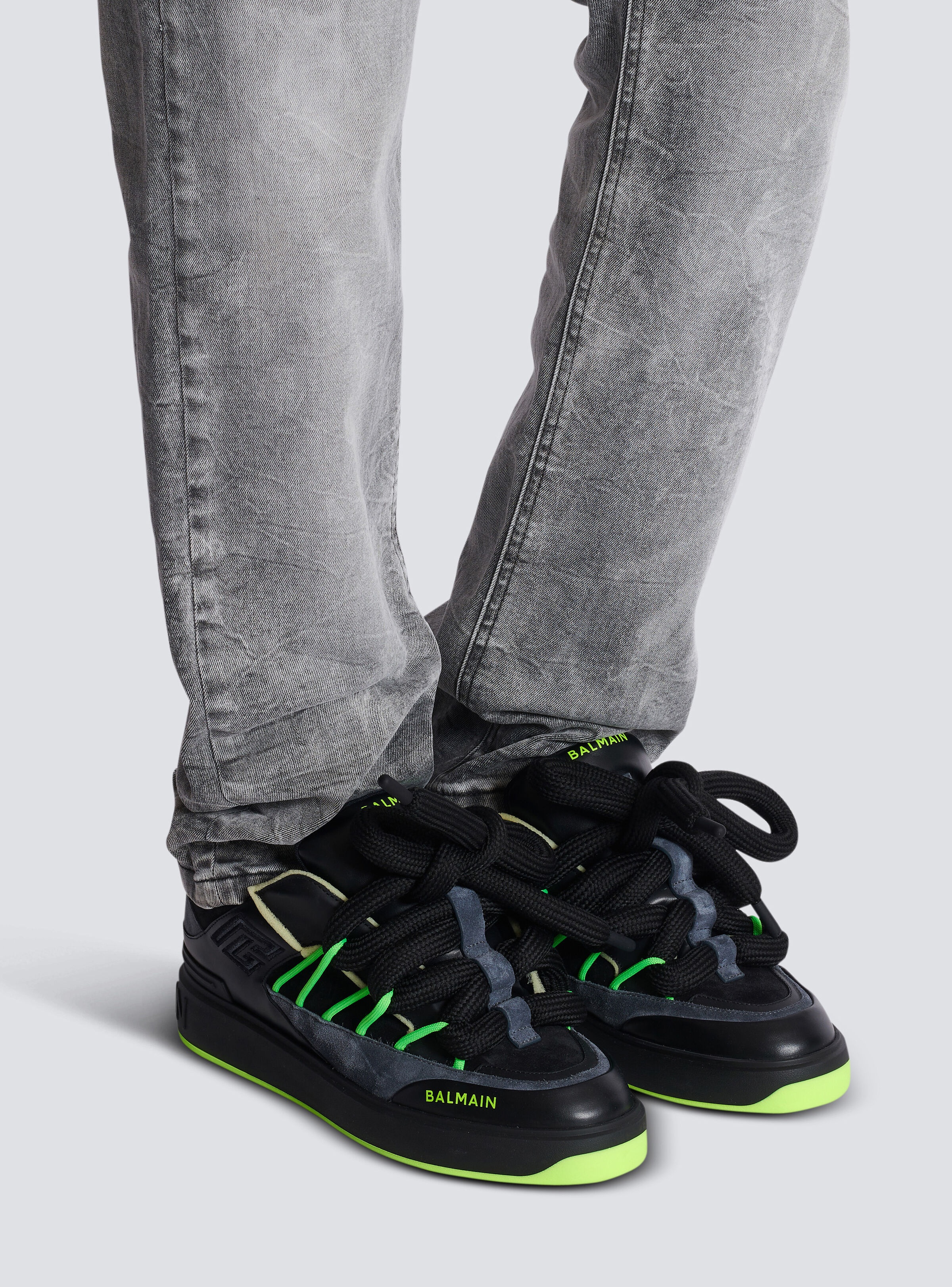 B-Court Puffy Skate sneakers in calfskin and suede - 9