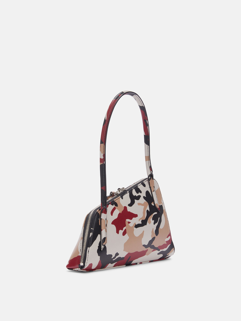 ''SUNRISE'' BEIGE, BLACK, RED AND NUDE SHOULDER BAG 3