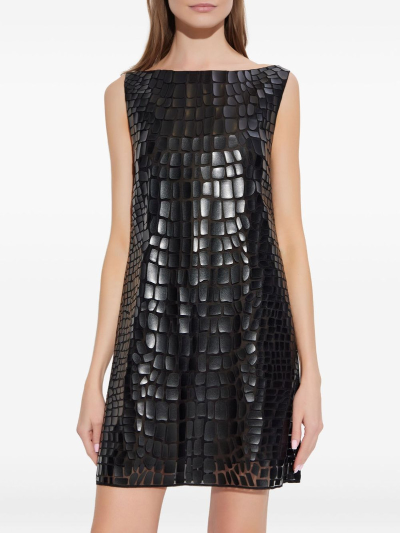 crocodile-effect mini dress 3