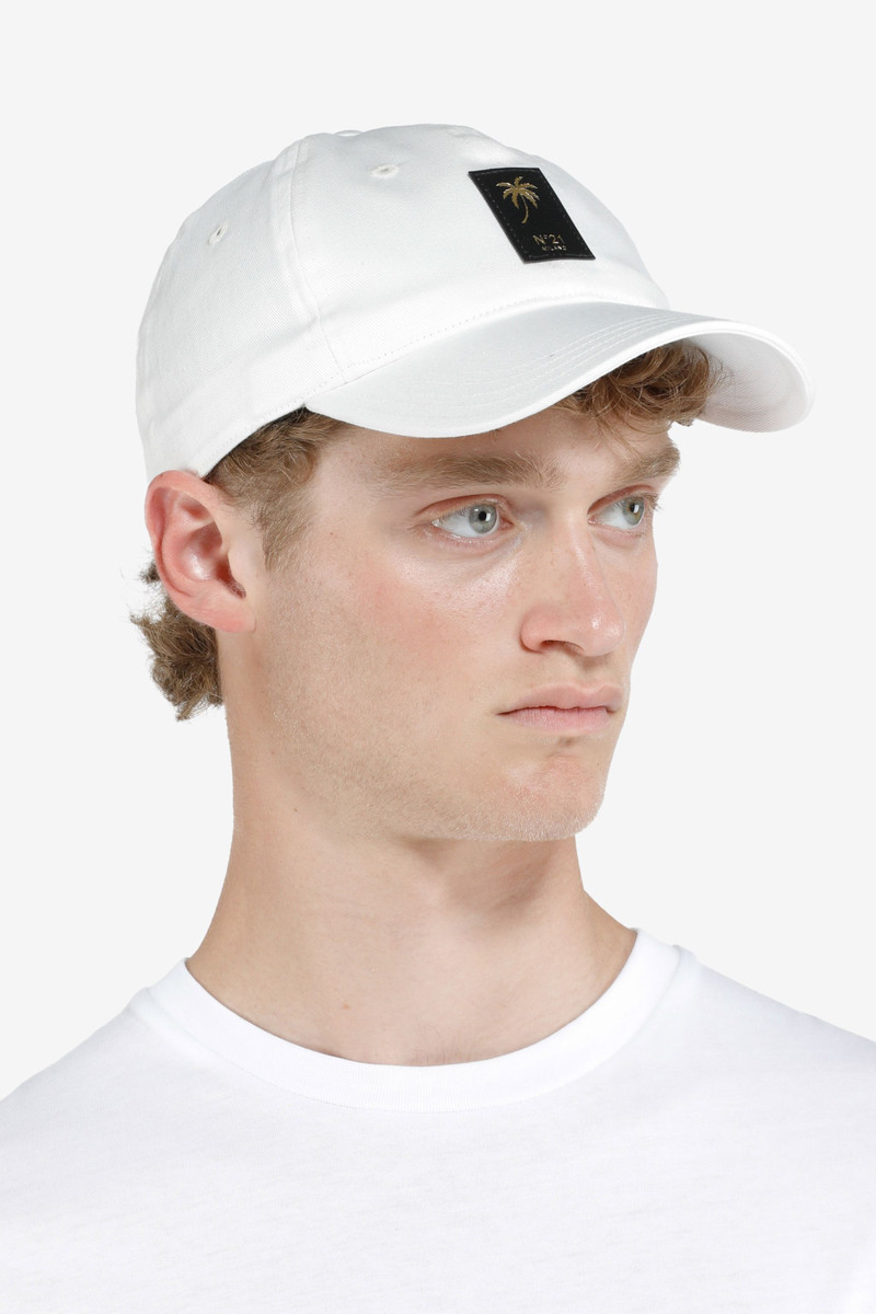 N°21 LOGO-APPLIQUÉ COTTON CAP outlook