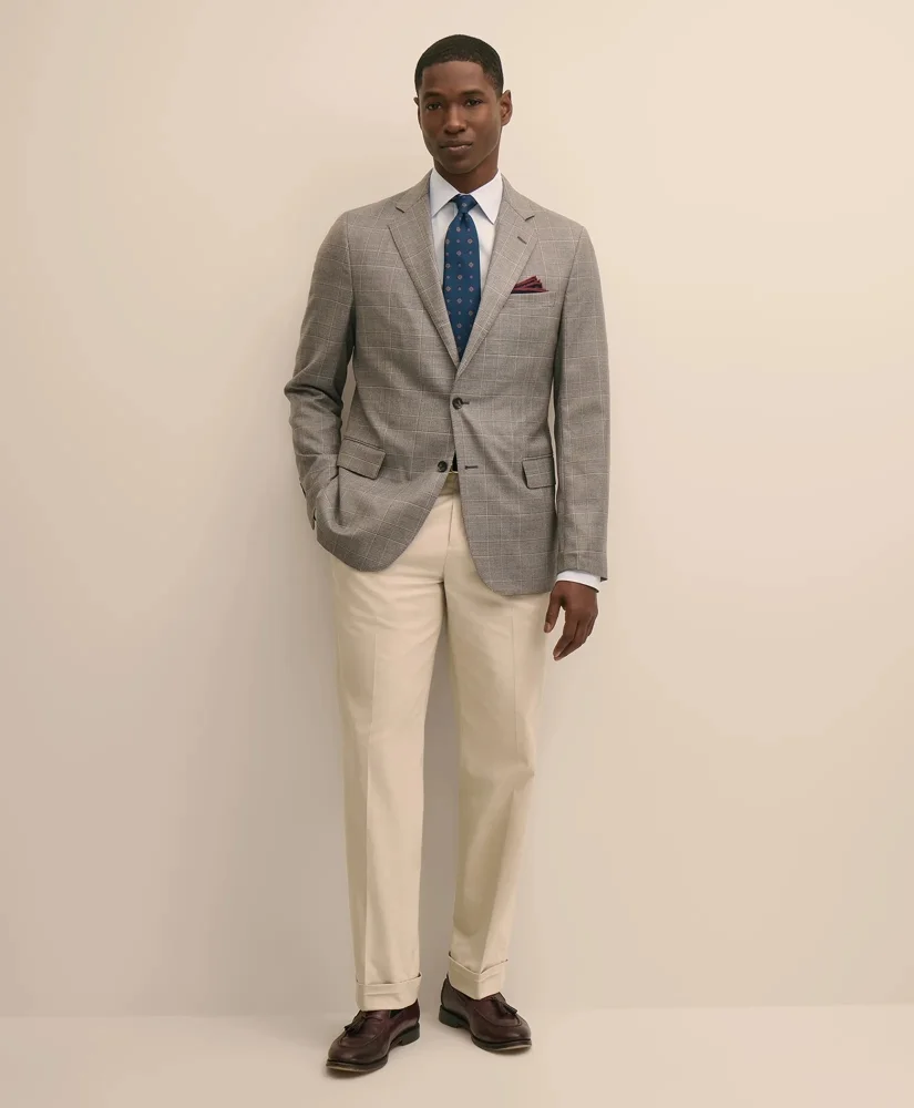 Classic Fit Wool Overcheck Glen-Plaid Sport Coat - 1