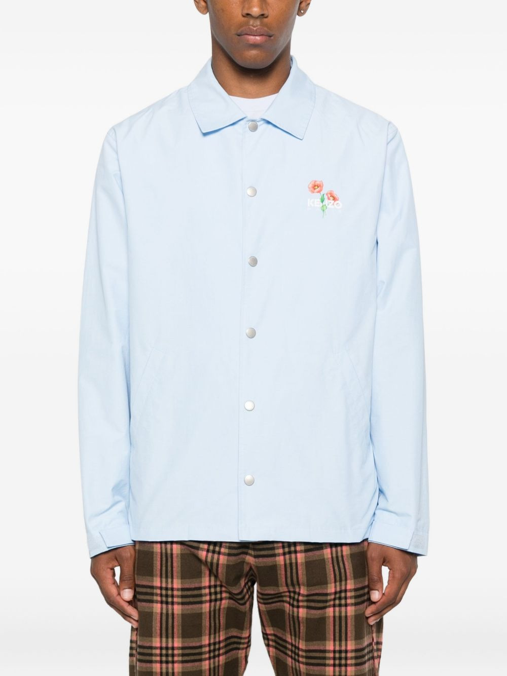 floral-print cotton shirt - 3