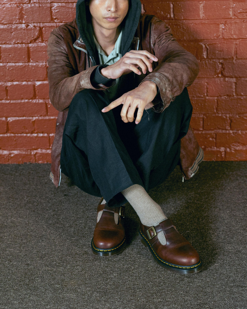 T-Bar Regency Leather Mary Jane Shoes 6