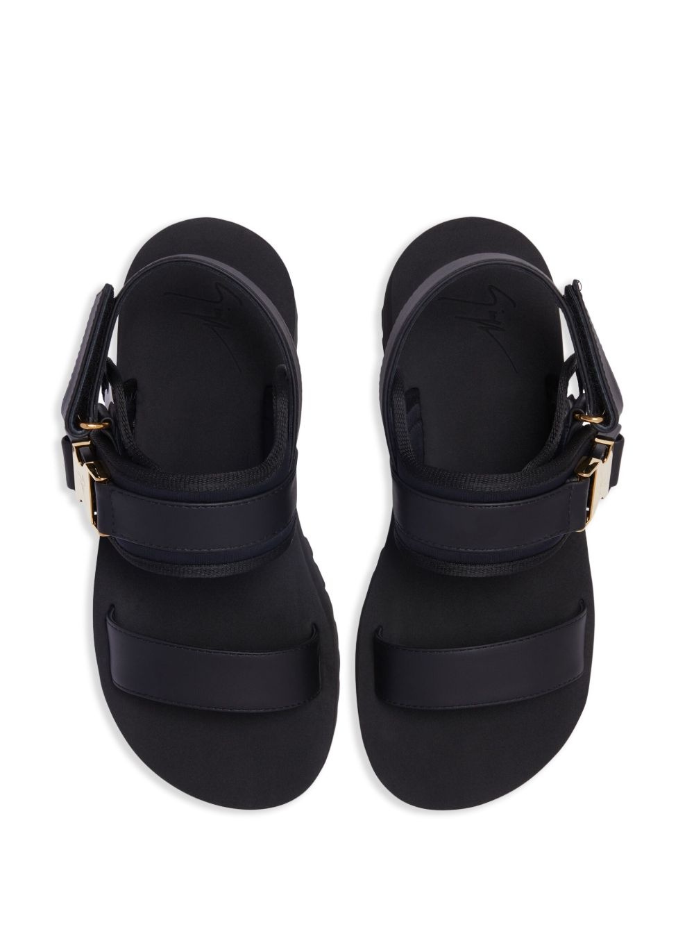 Mederic logo-buckle leather sandals - 4