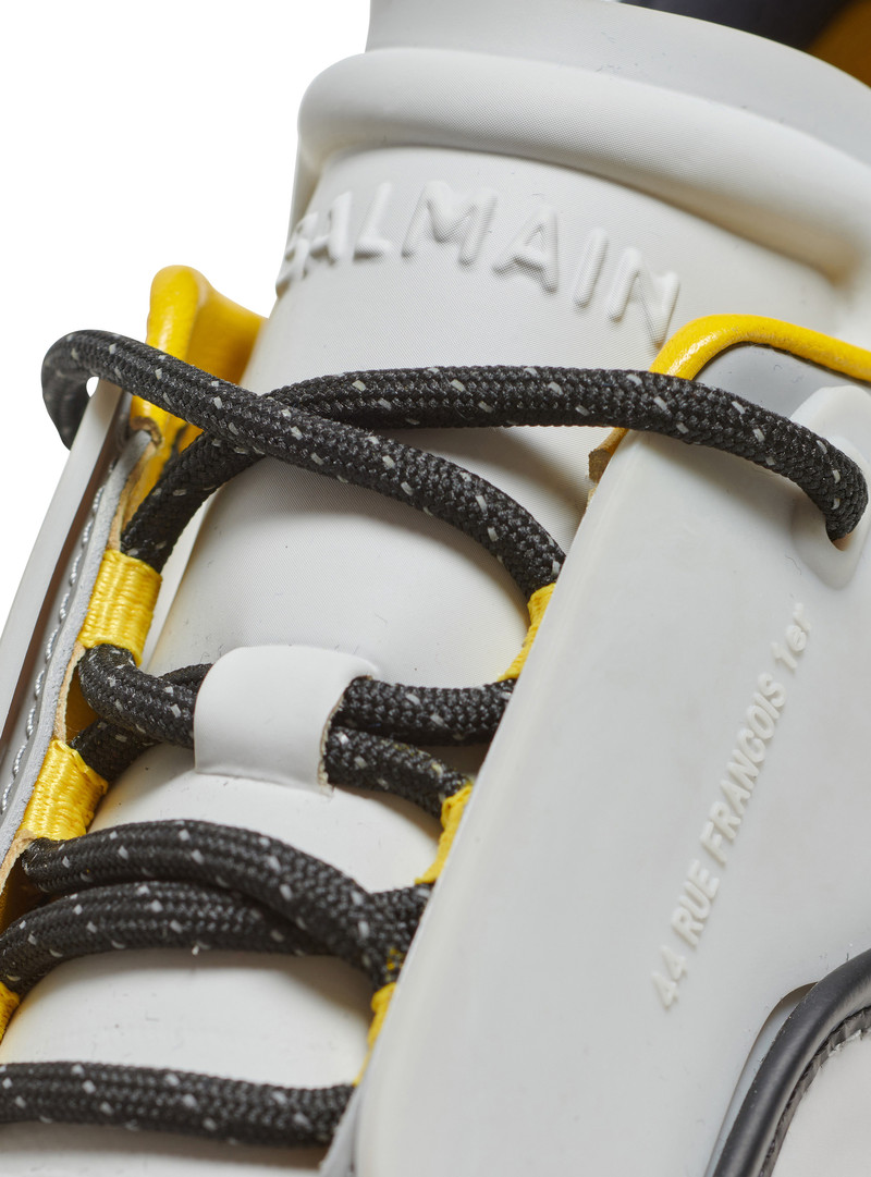 B-Bold low-top trainers in leather and suede 6