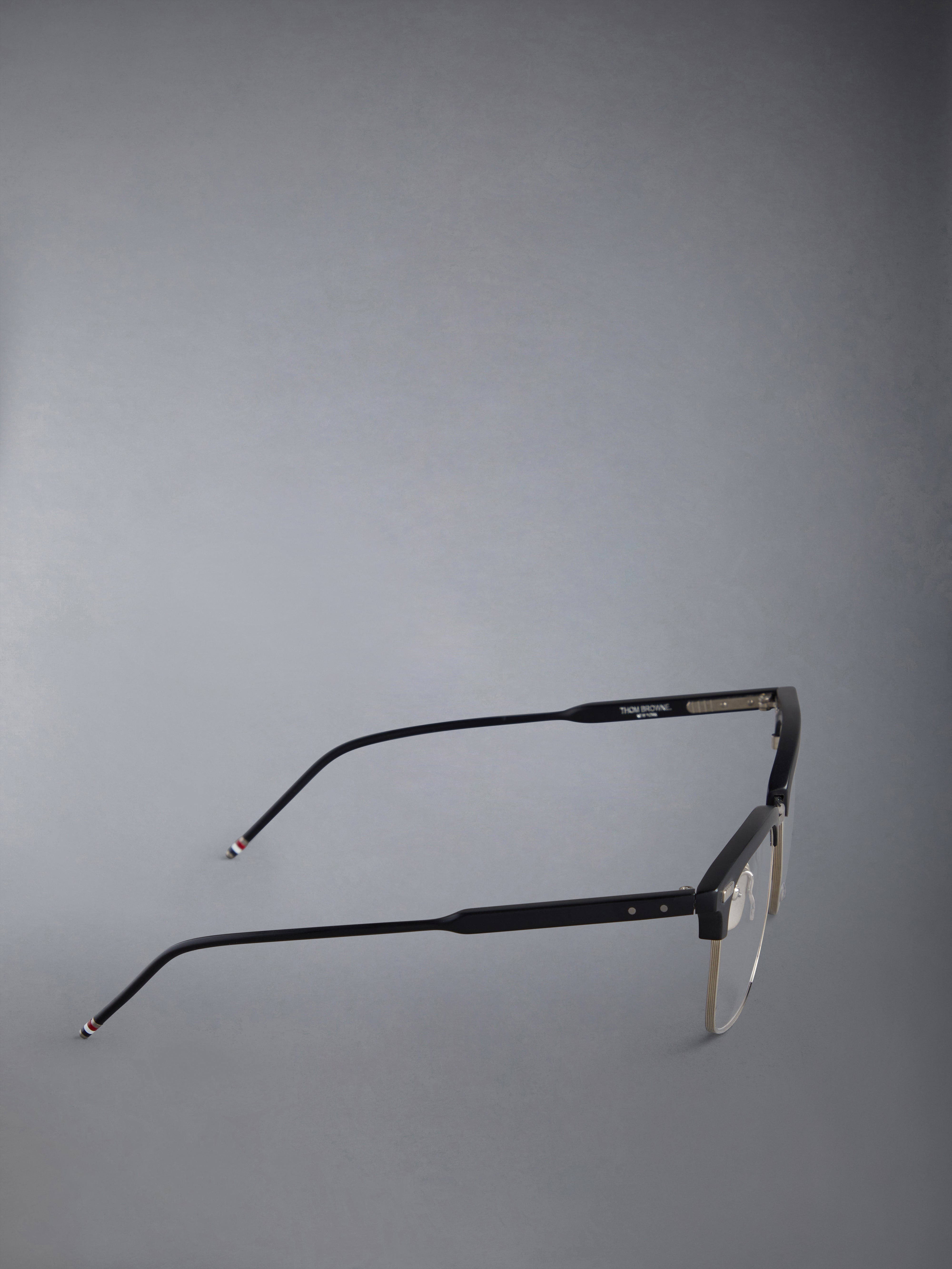 ACETATE AND TITANIUM RECTANGULAR EYEGLASSES - 4