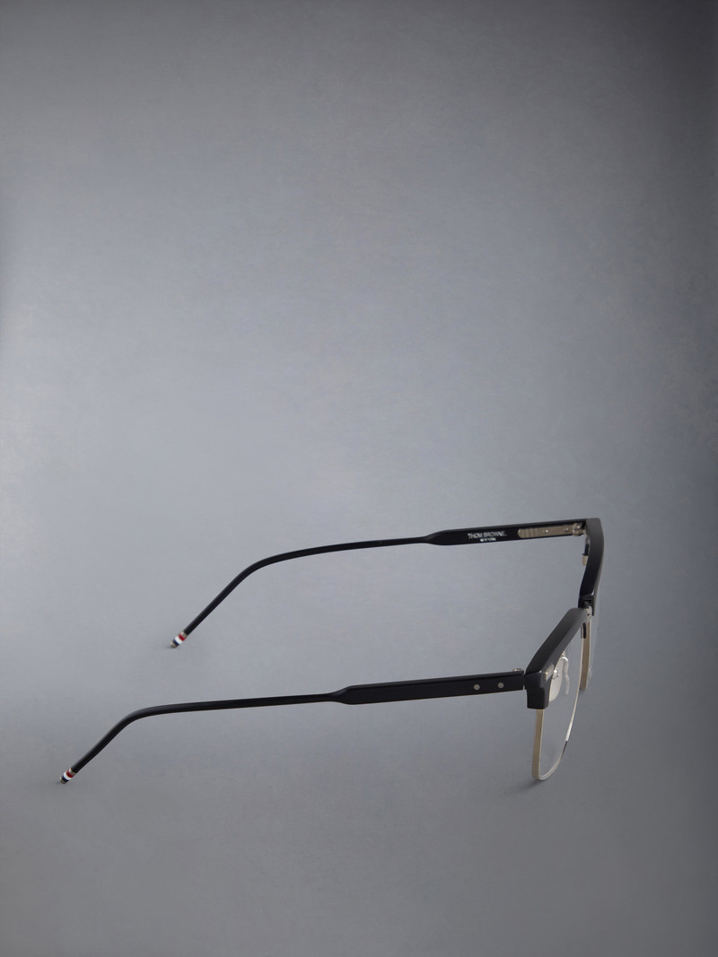 ACETATE AND TITANIUM RECTANGULAR EYEGLASSES 4