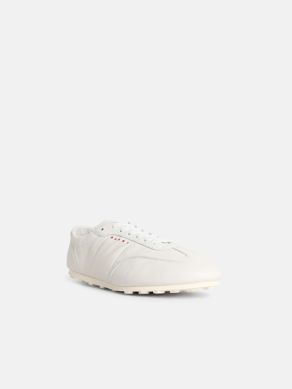 WHITE LEATHER SNEAKERS - 2