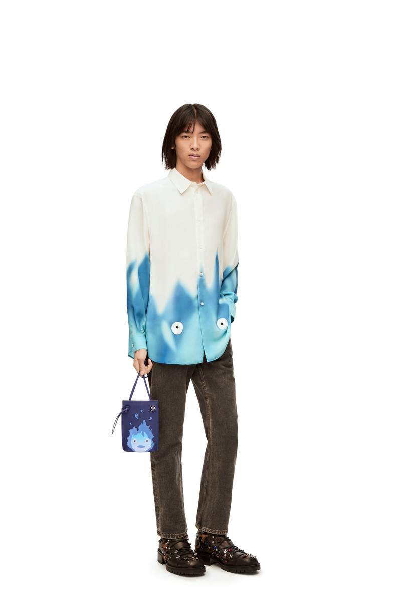 Loewe Calcifer dice pocket in classic calfskin outlook