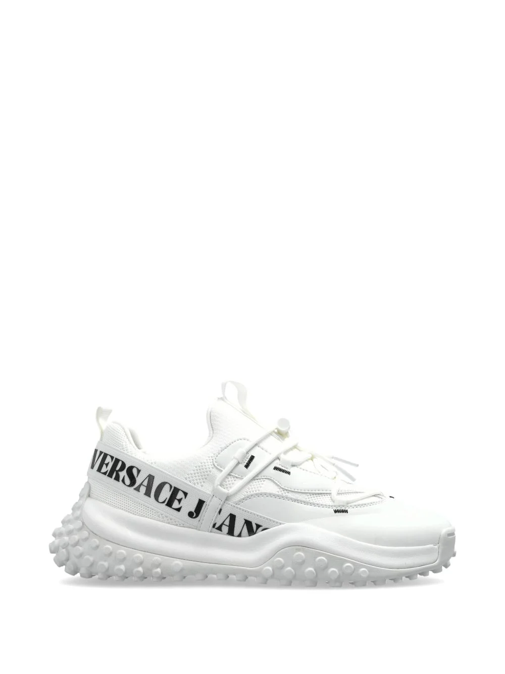 logo-lettering lace-up sneakers - 1