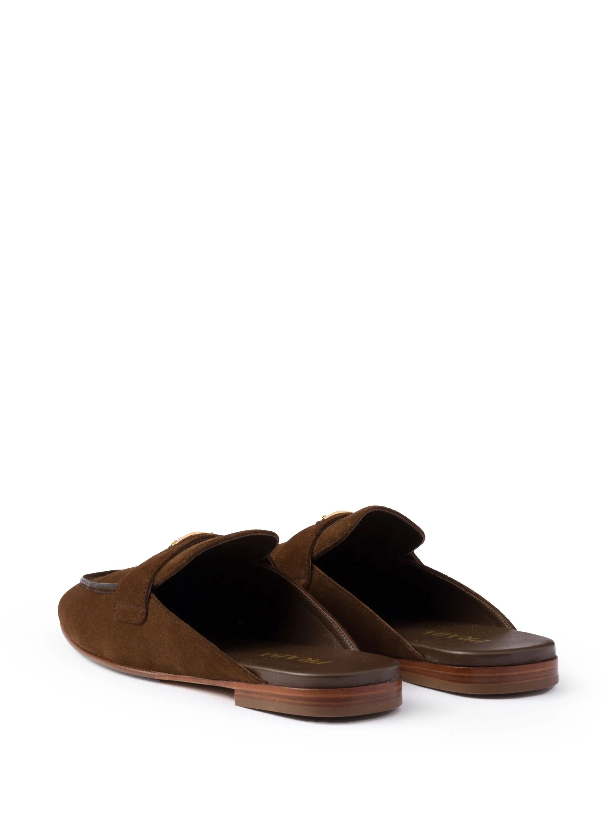 Prada Suede Mules - 6