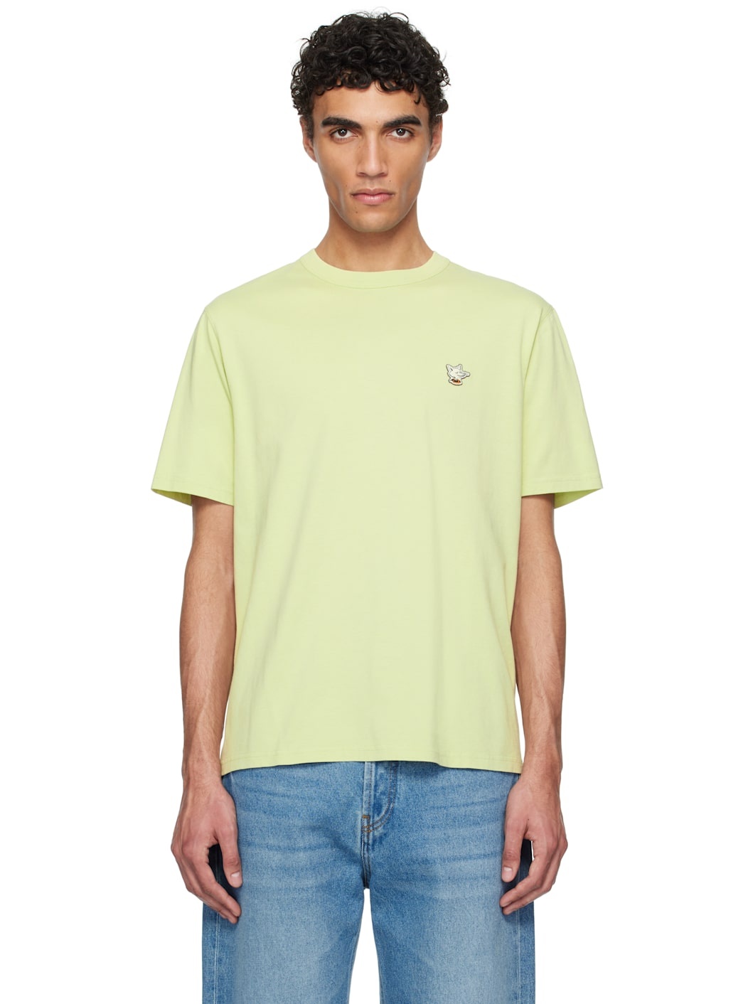 Green Barista Fox Patch Relax T-shirt - 1