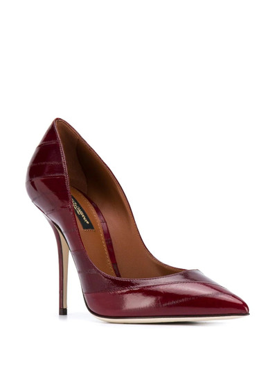 Dolce & Gabbana Cardinal leather pumps outlook