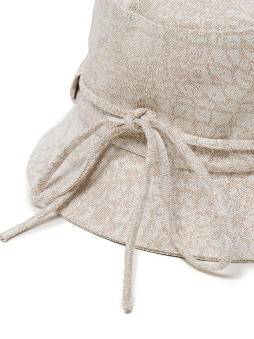 logo-lettering bucket hat - 4