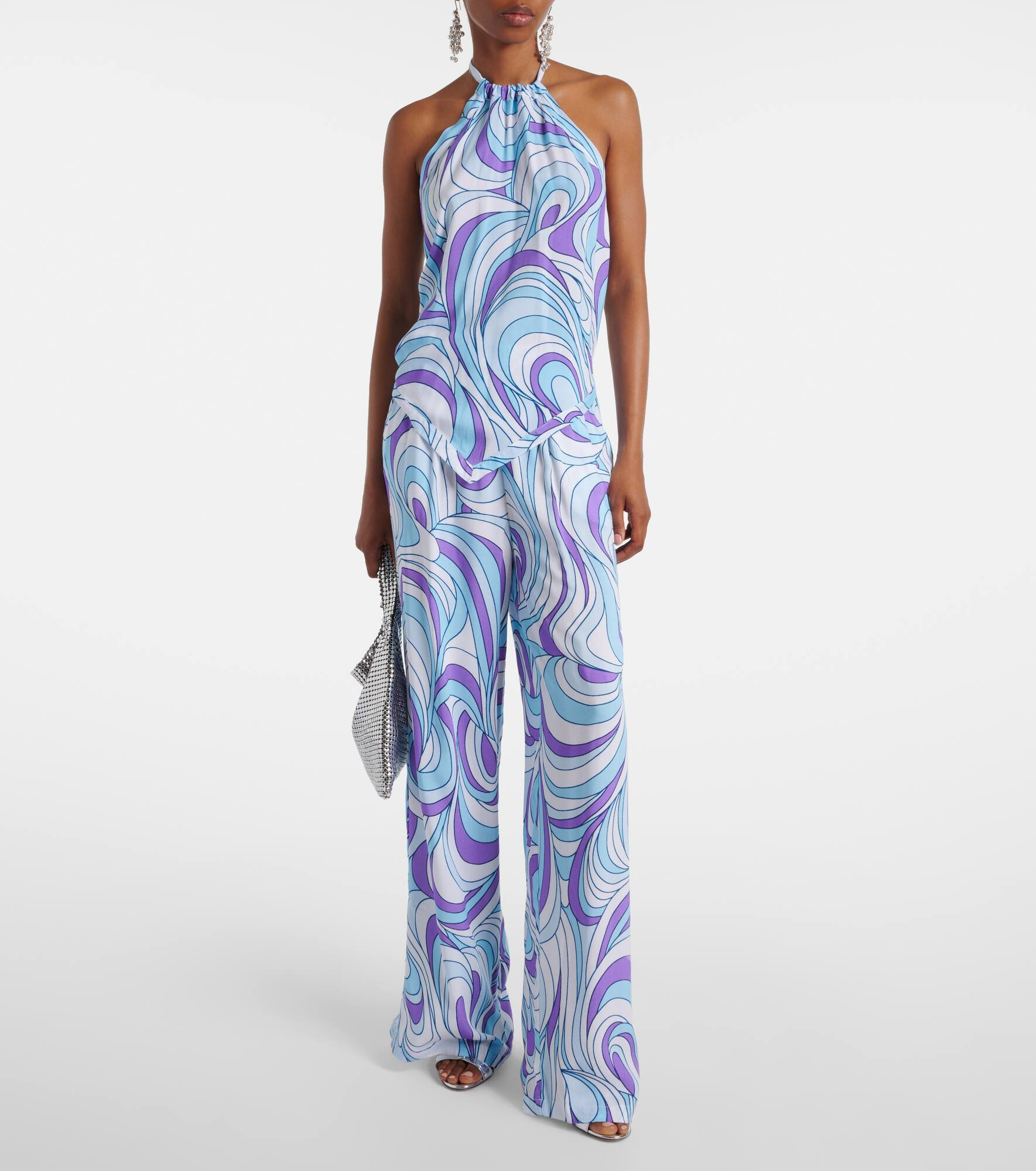 Olivia printed wide-leg pants - 2