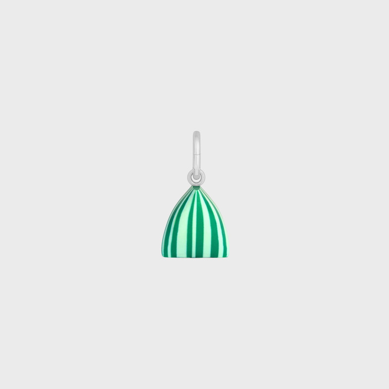 Celine Charms Berlingot in Resin and Brass with Rhodium Finish 4