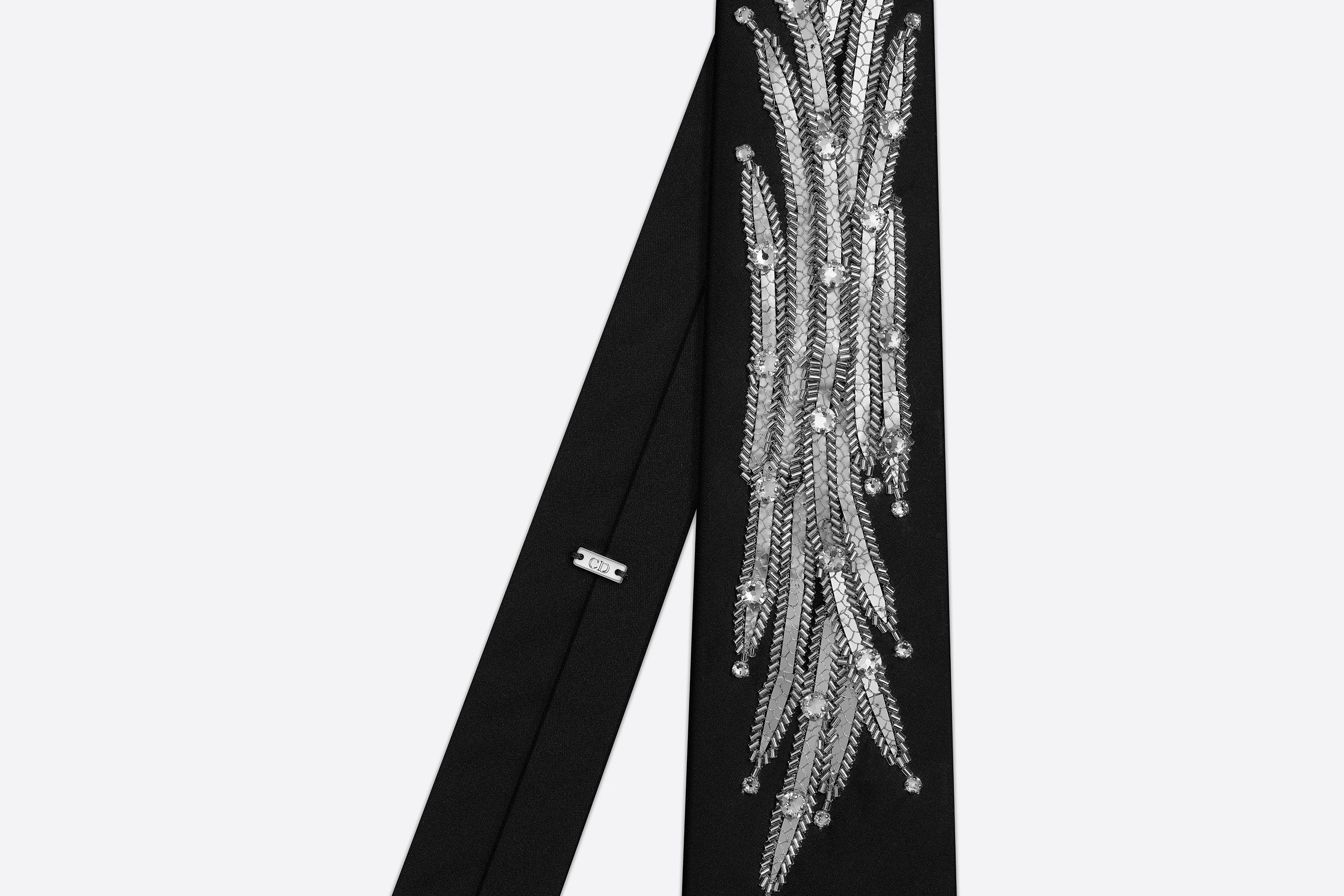 Tie with Crystal Embroidery - 2