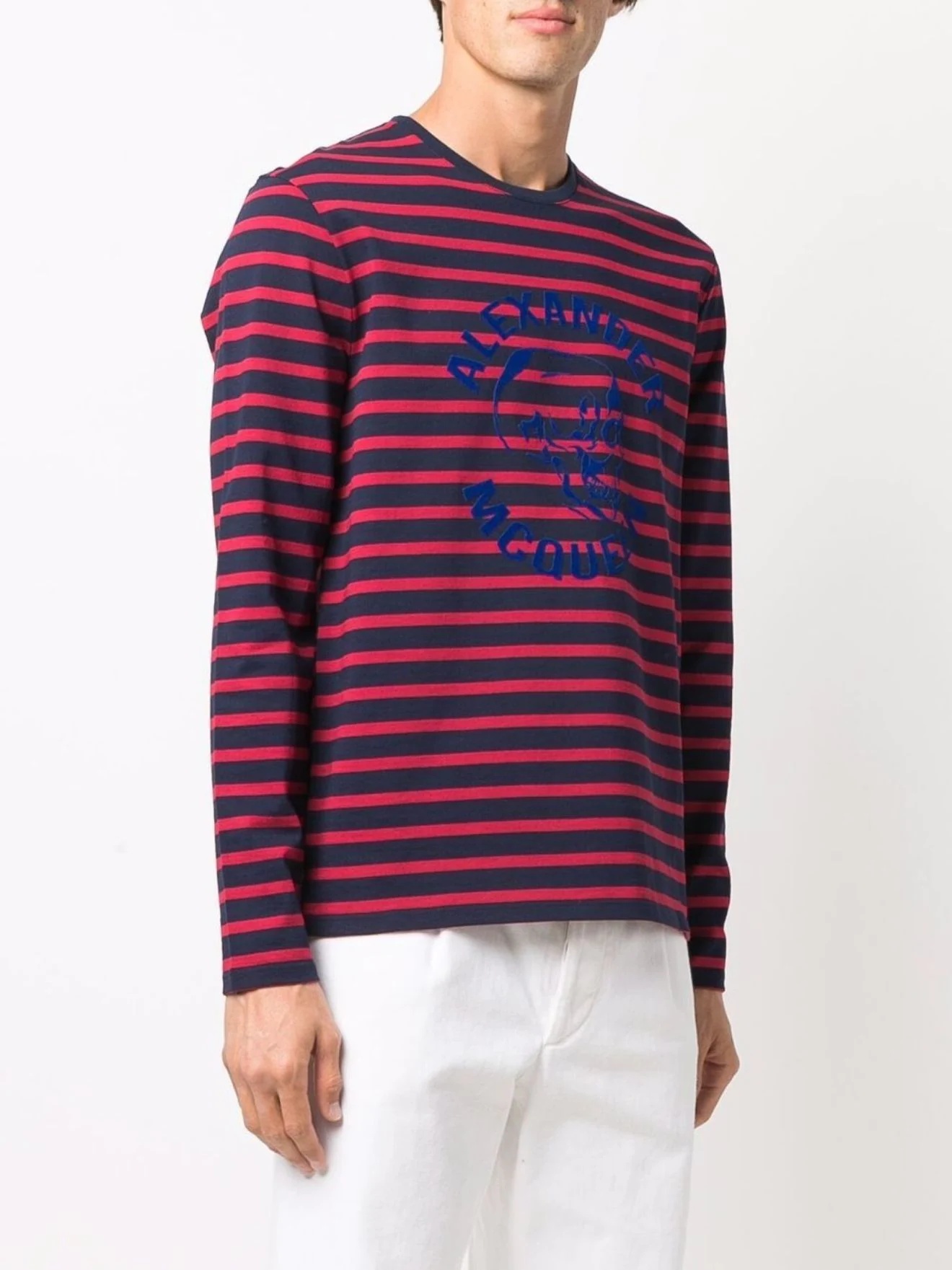 striped long sleeve T-shirt - 3