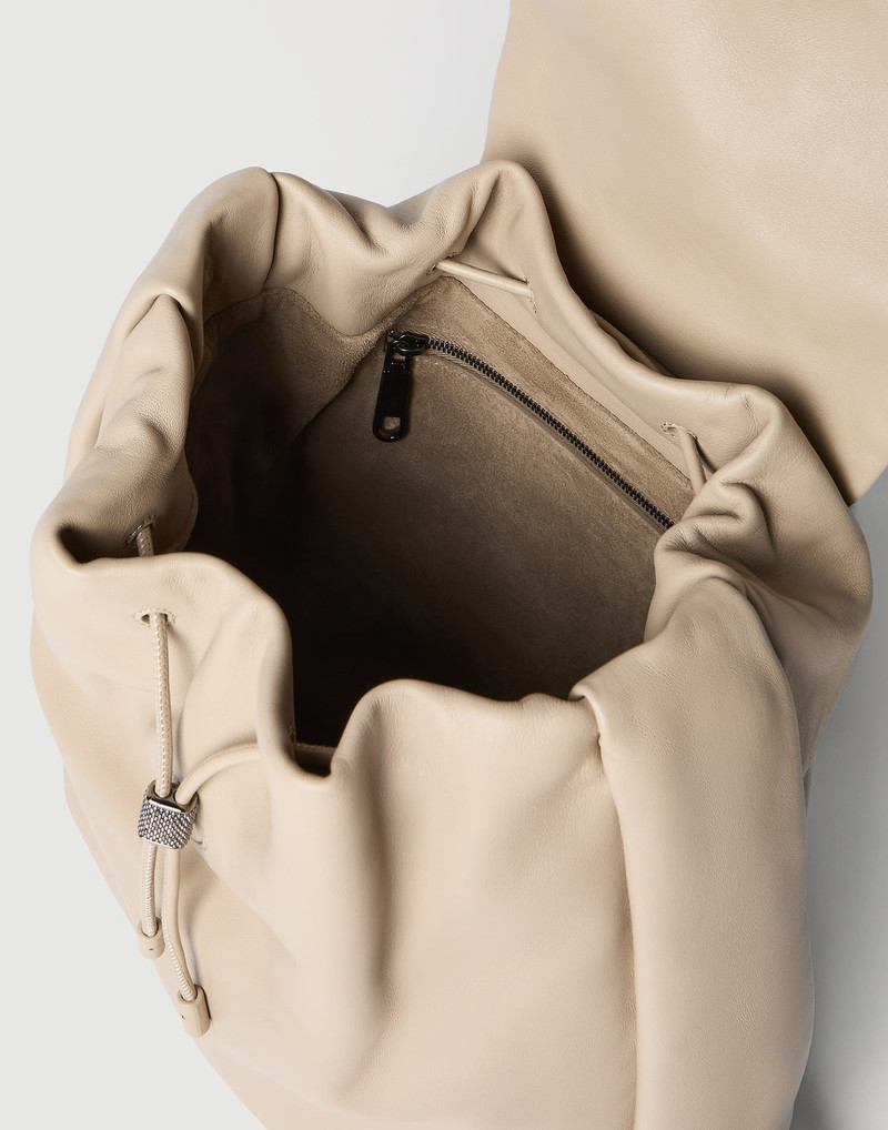 Mellow city backpack in soft leather with monili 5