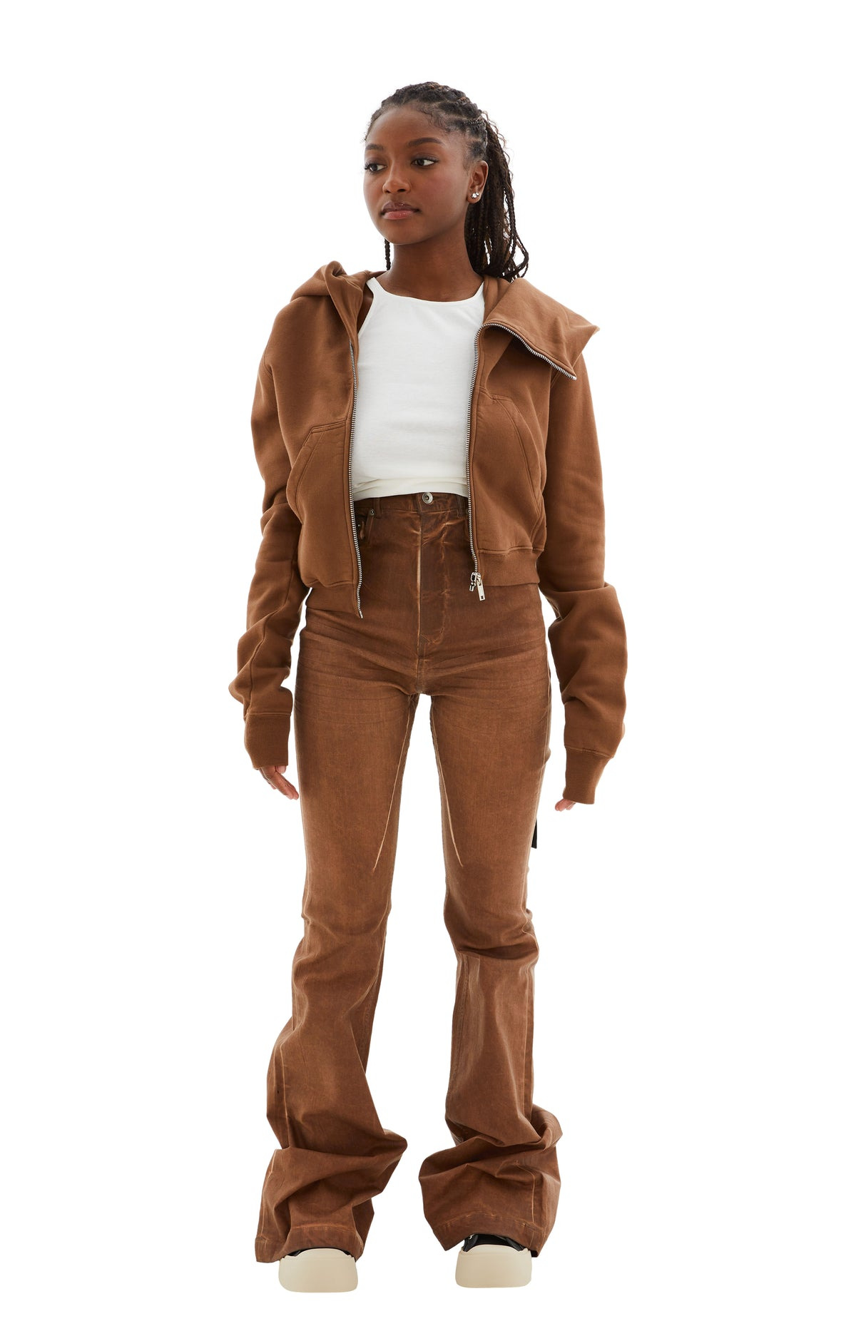 BOLAN BOOTCUT JEANS (HENNA BROWN) - 1