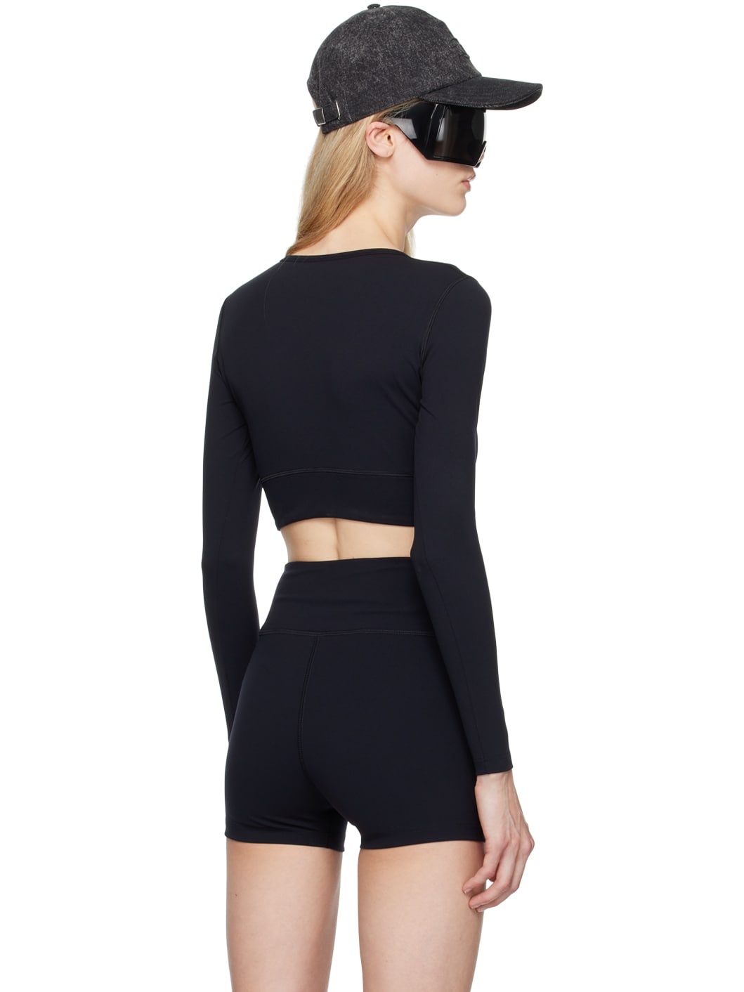 Black Long Sleeve Sports Top - 3