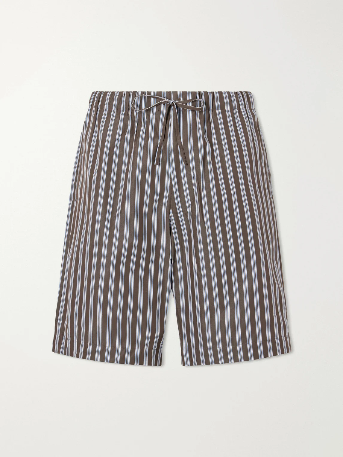 Piperi Straight-Leg Striped Cotton Shorts - 1
