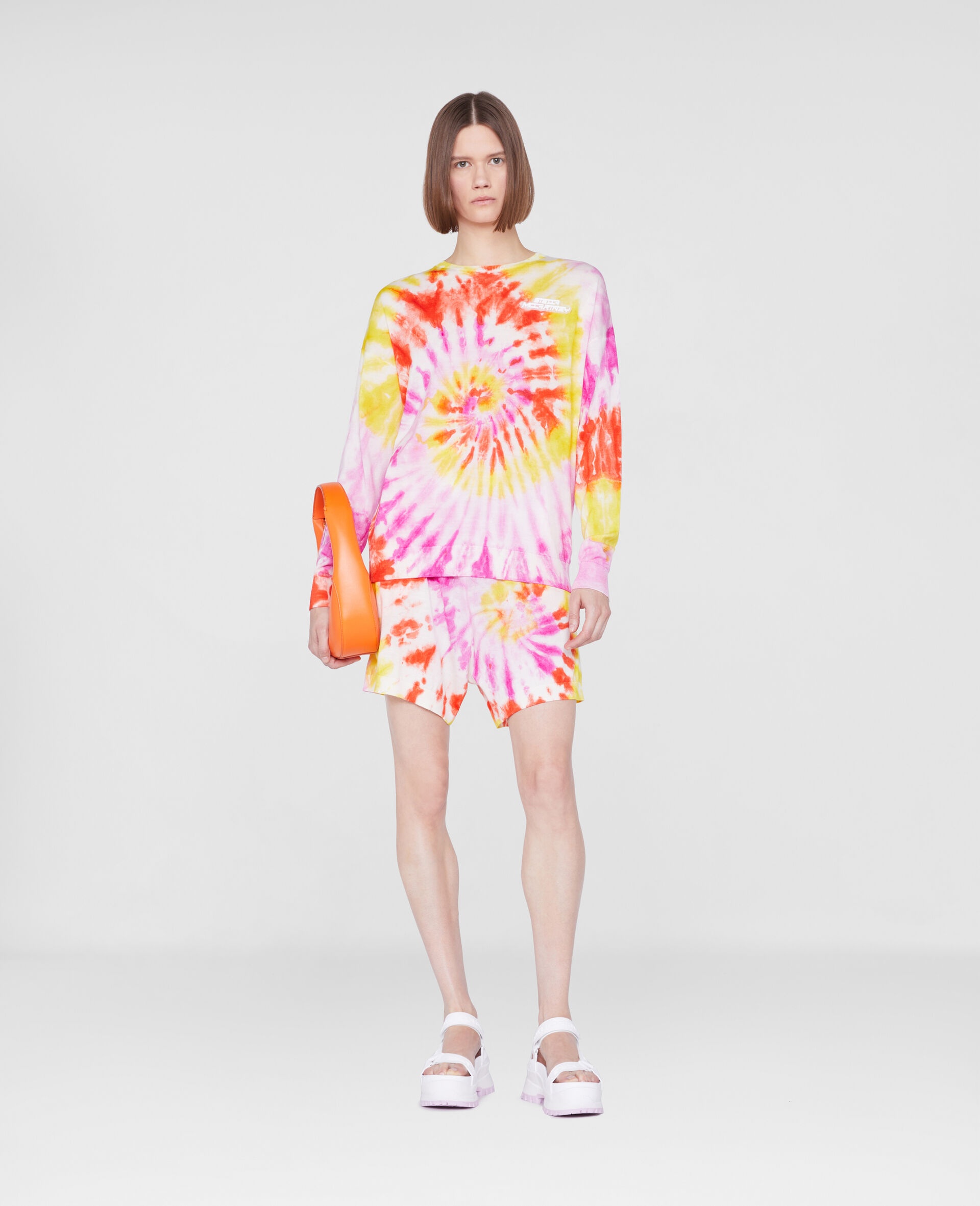 Splatted Print Knit Sweater - 2