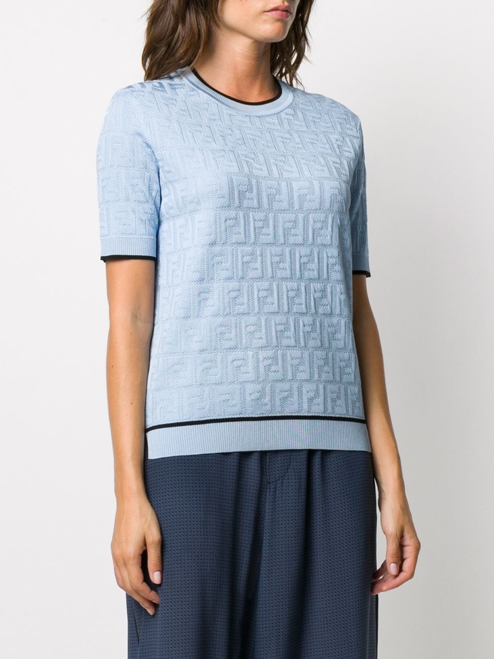 FF short-sleeve knitted top - 3