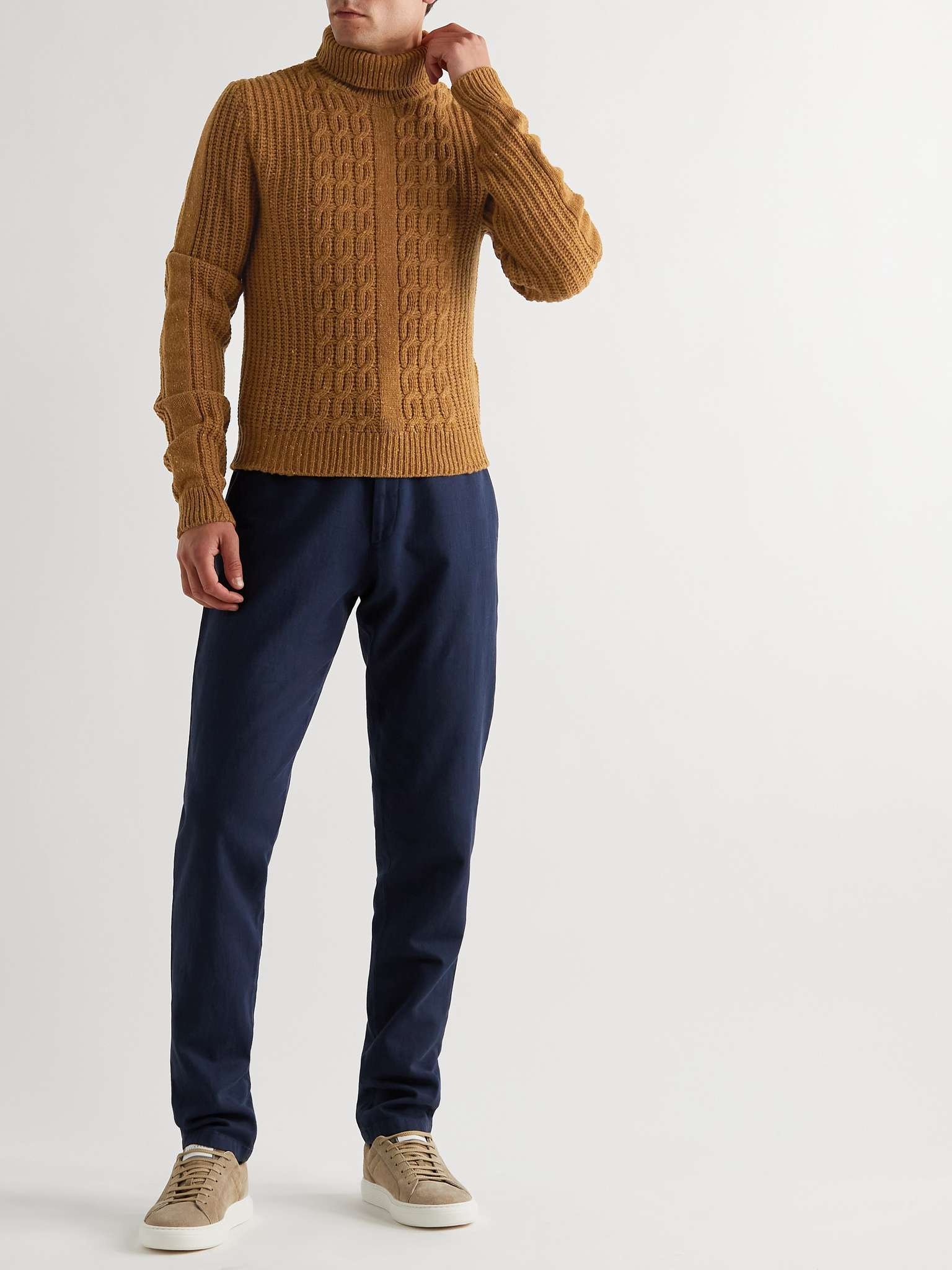 Cable-Knit Wool-Blend Rollneck Sweater - 2