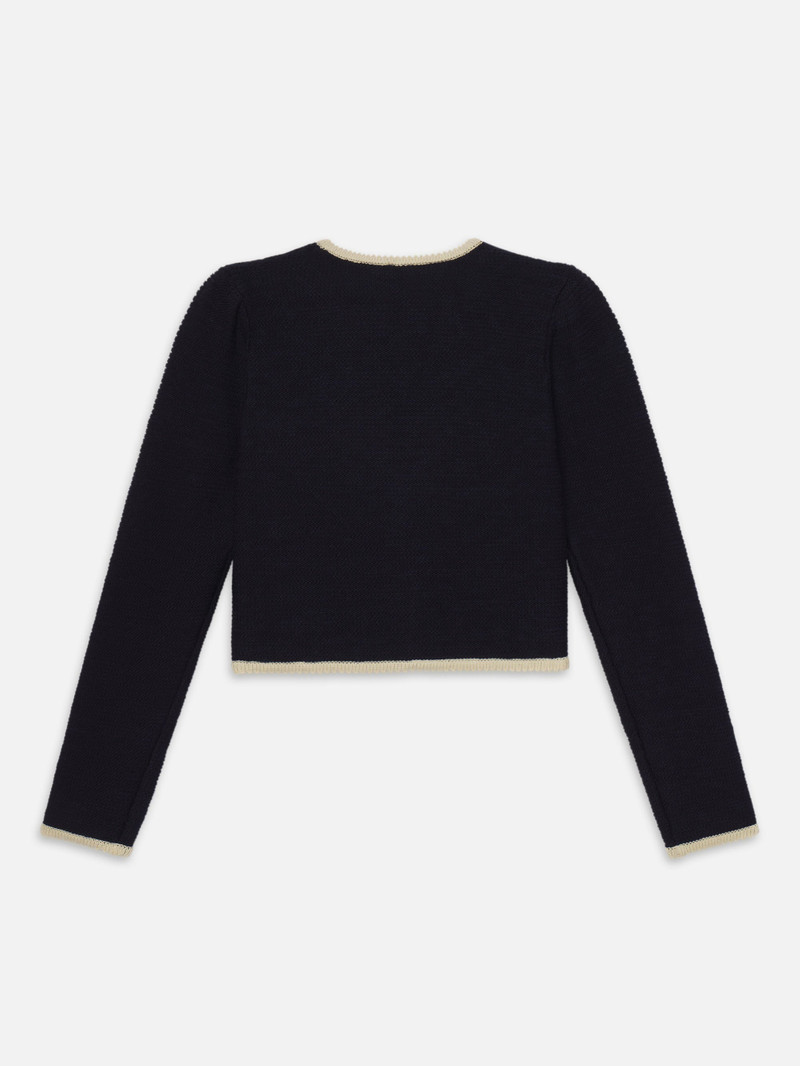 The Corded Cardi in Navy Multi 4