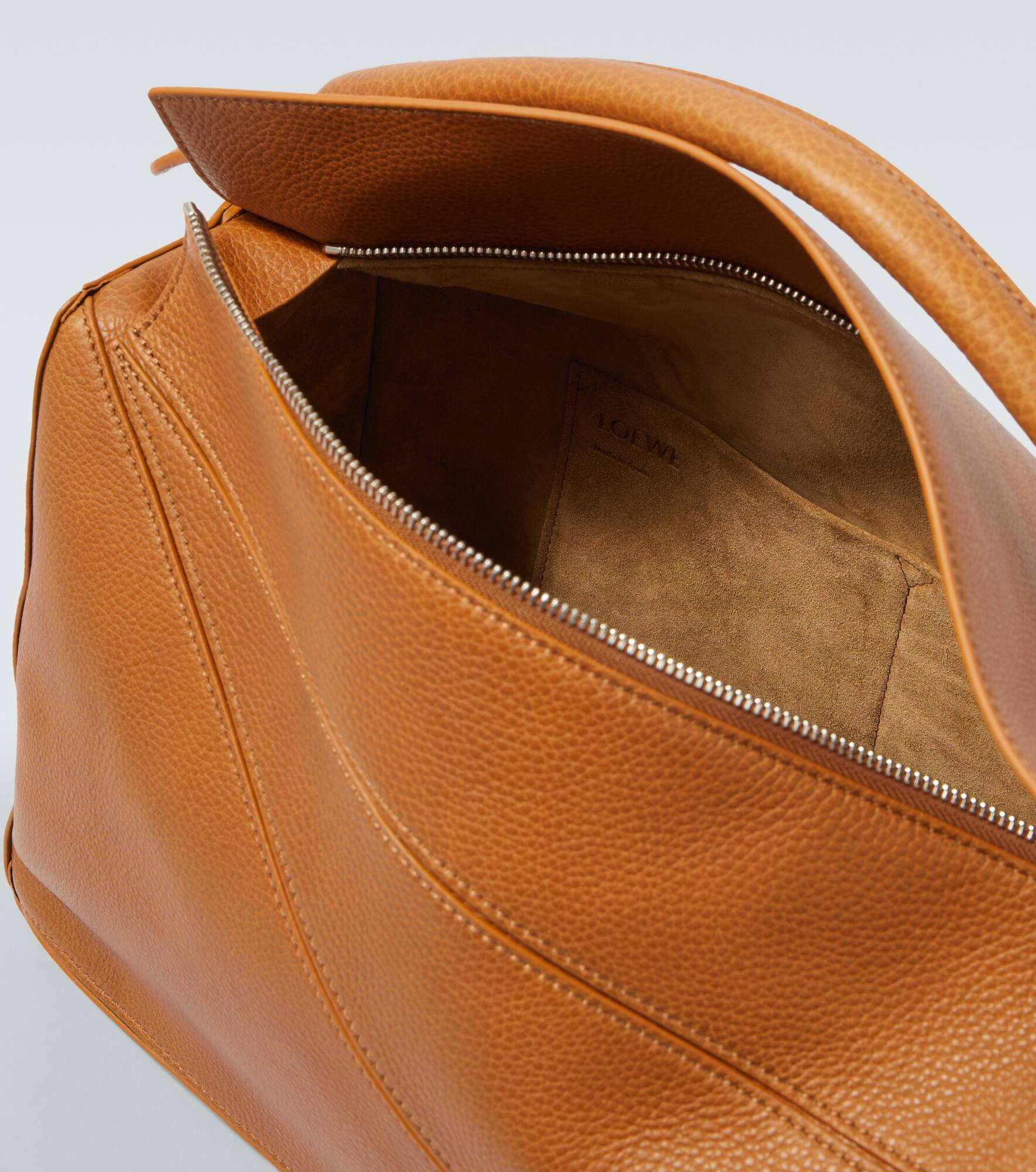 Puzzle Large leather tote bag - 6