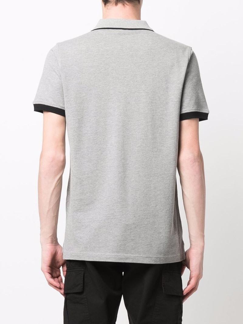 logo-tape detail polo shirt 4