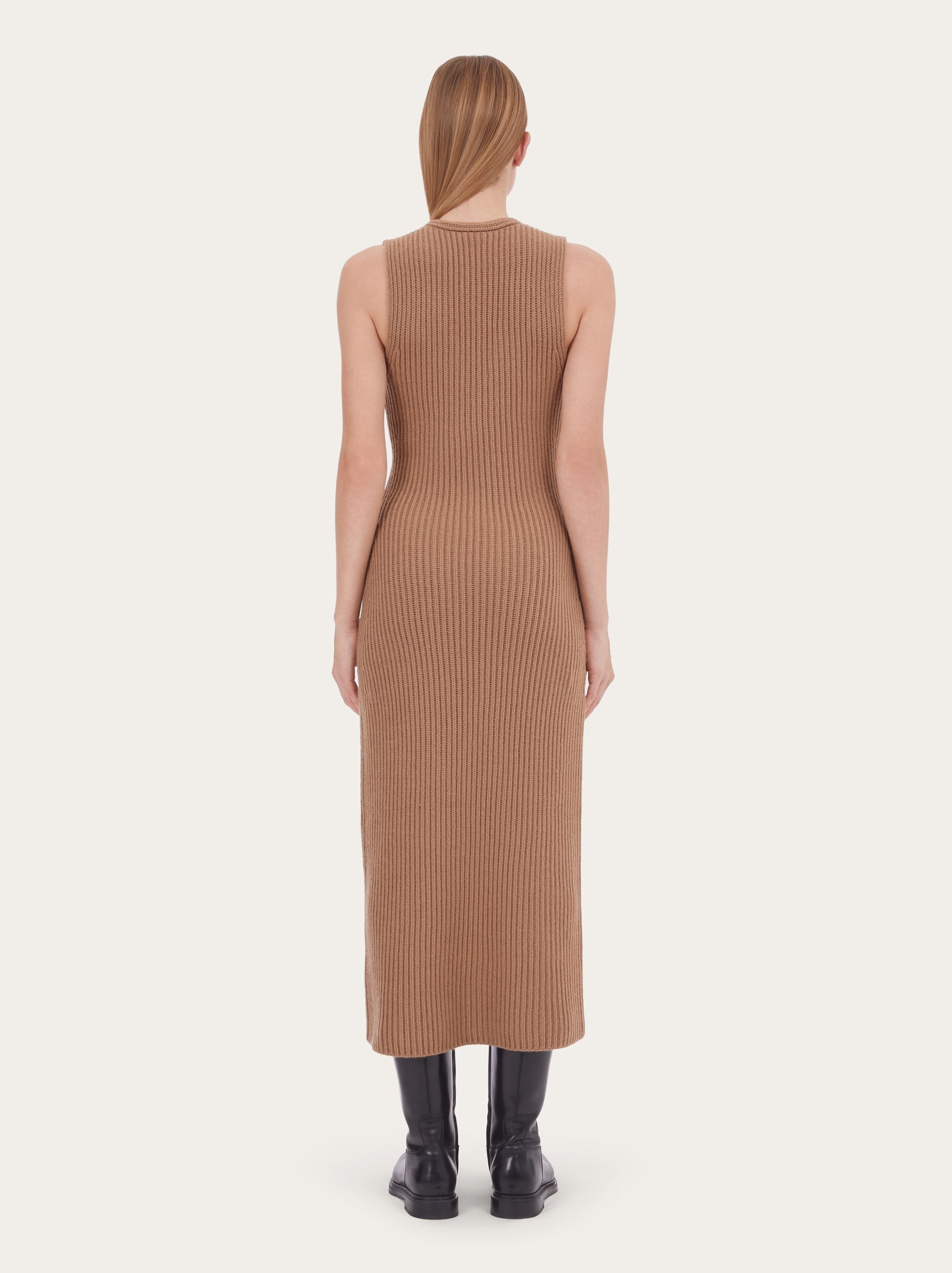 Sleeveless knitted dress - 3